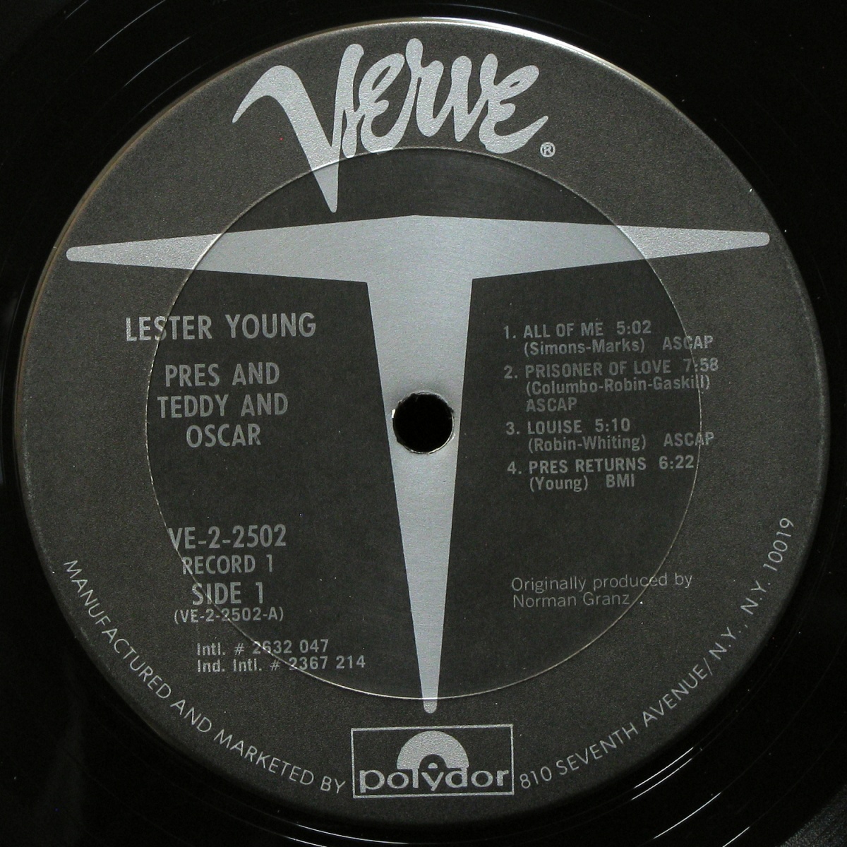 LP Lester Young — Pres And Teddy (2LP) фото 3