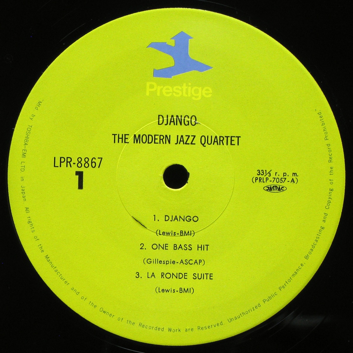 LP Modern Jazz Quartet — Django (mono) фото 2