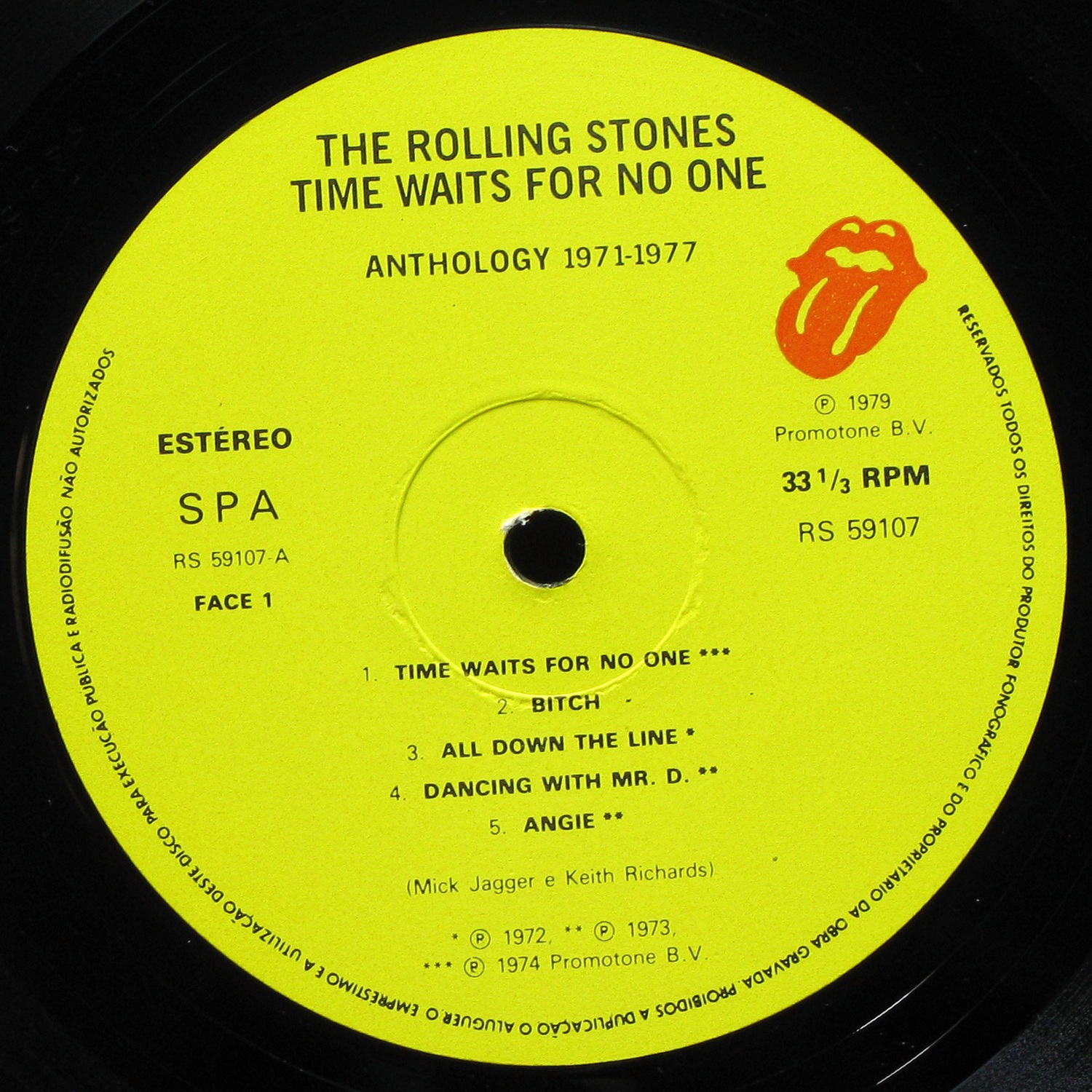 LP Rolling Stones — Time Waits For No One (Anthology 1971-1977) фото 3