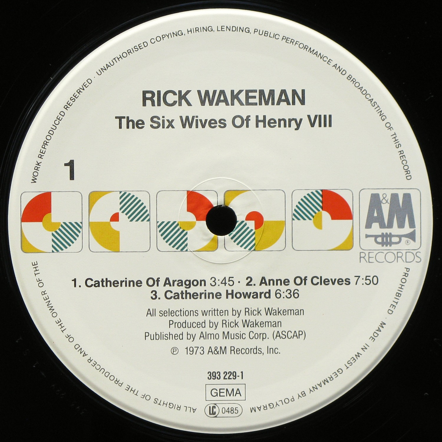 LP Rick Wakeman — Six Wives Of Henry VIII фото 2