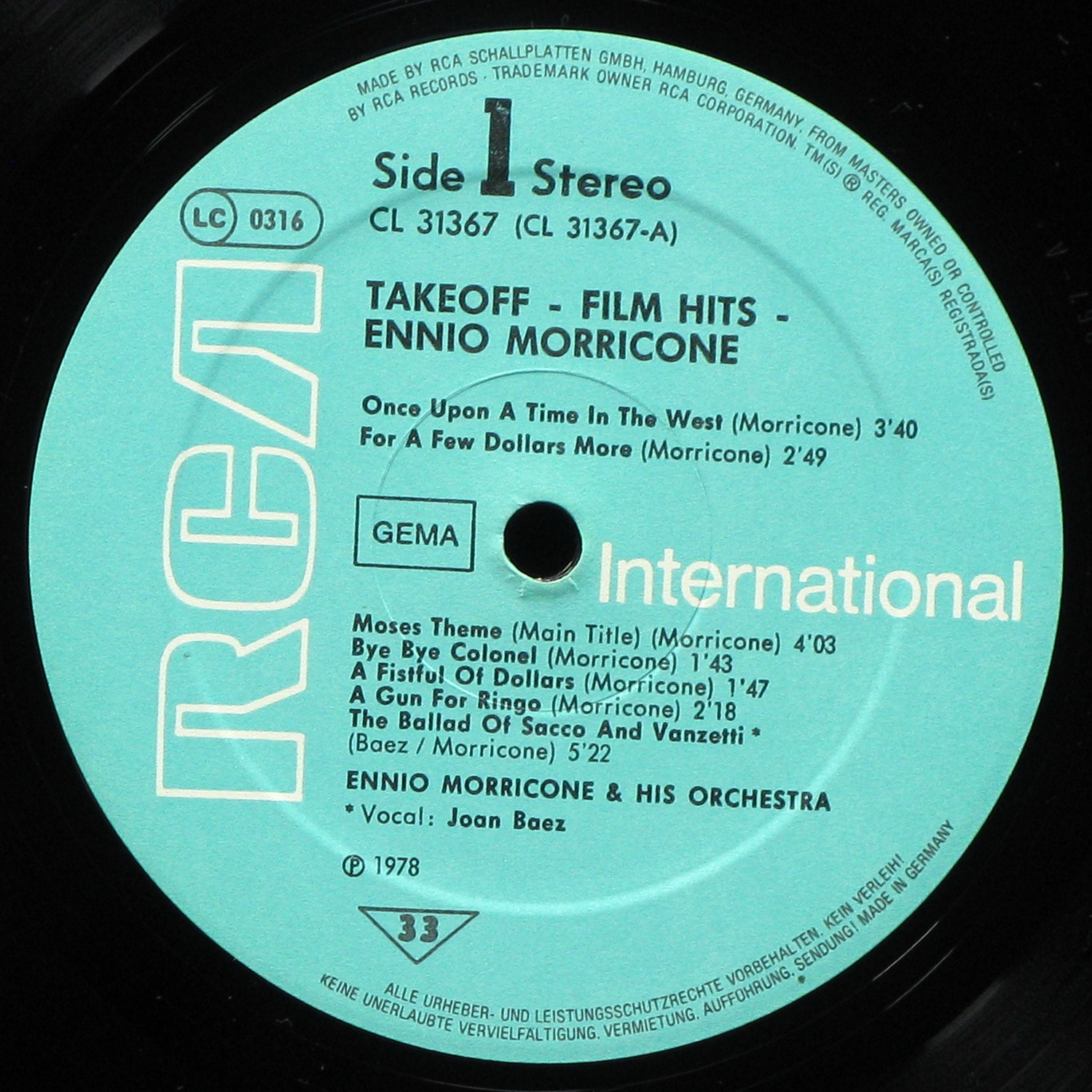 LP Ennio Morricone — Film Hits фото 2