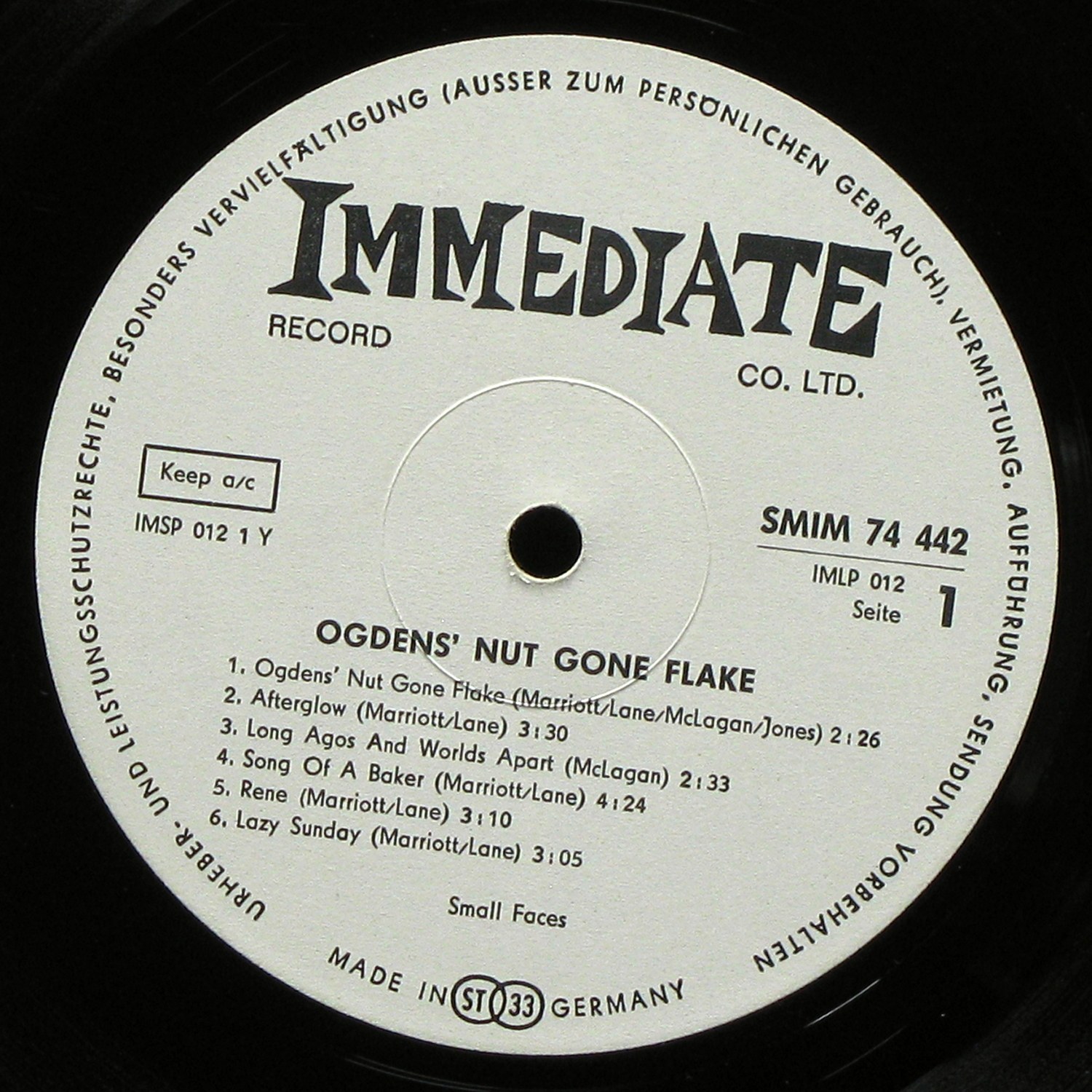 LP Small Faces — Ogdens' Nut Gone Flake фото 2