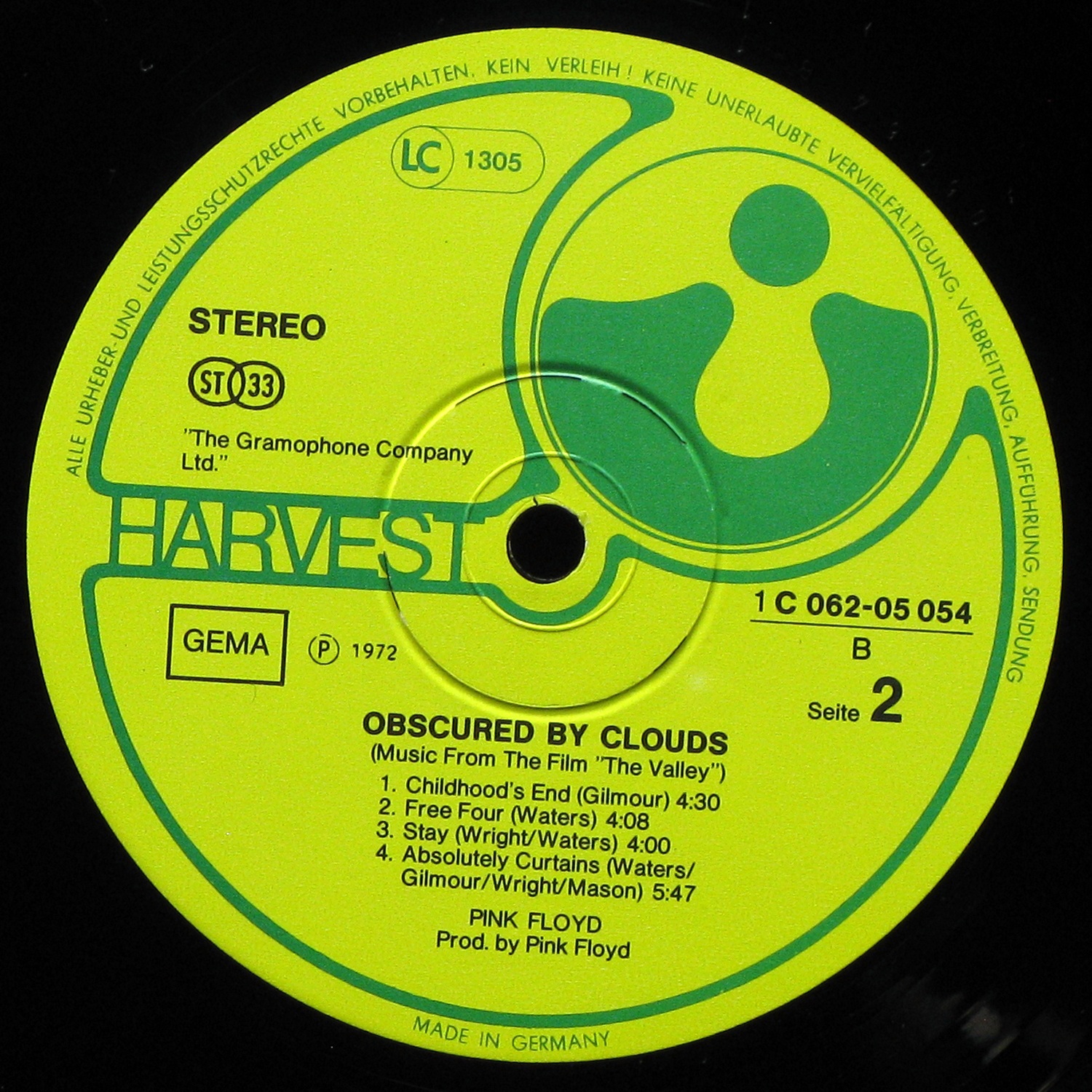 LP Pink Floyd — Obscured By Clouds фото 4