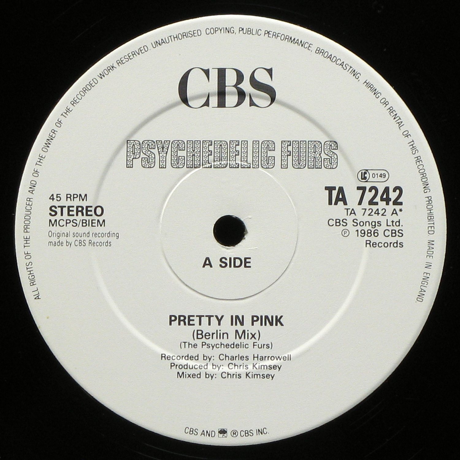 LP Psychedelic Furs — Pretty In Pink (maxi) фото 2