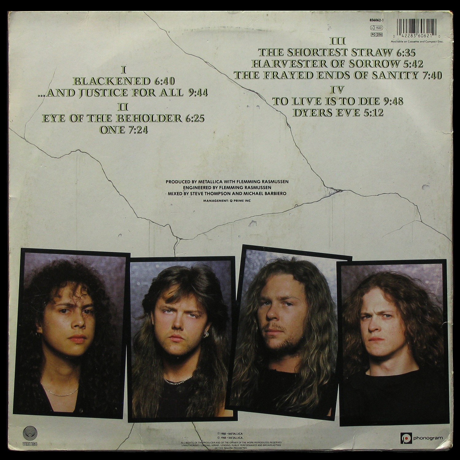 LP Metallica — And Justice For All (2LP) фото 2