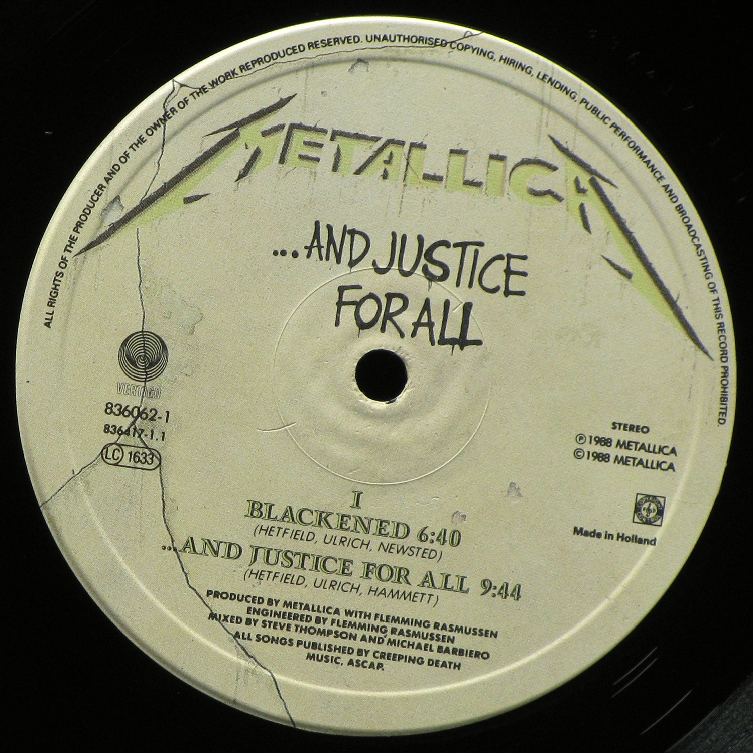 LP Metallica — And Justice For All (2LP) фото 6