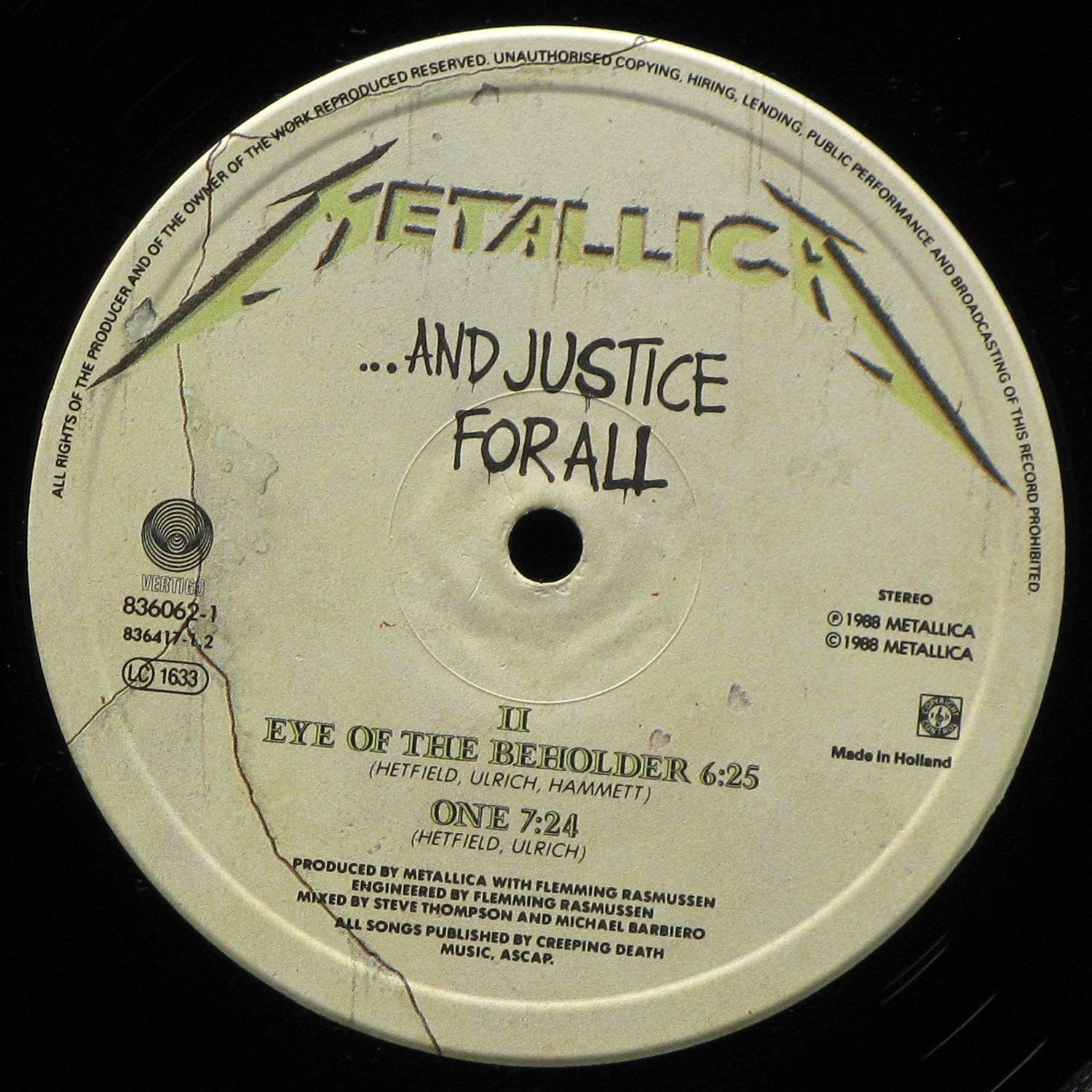 LP Metallica — And Justice For All (2LP) фото 7