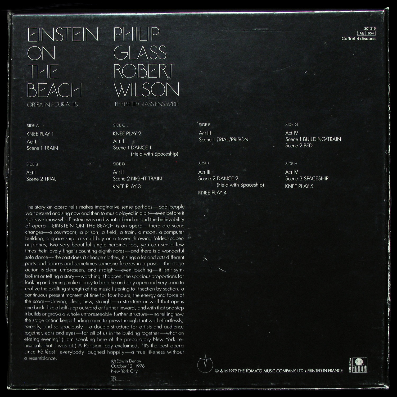 LP Philip Glass — Einstein On The Beach (,  4LP BOX,  + booklet) фото 2