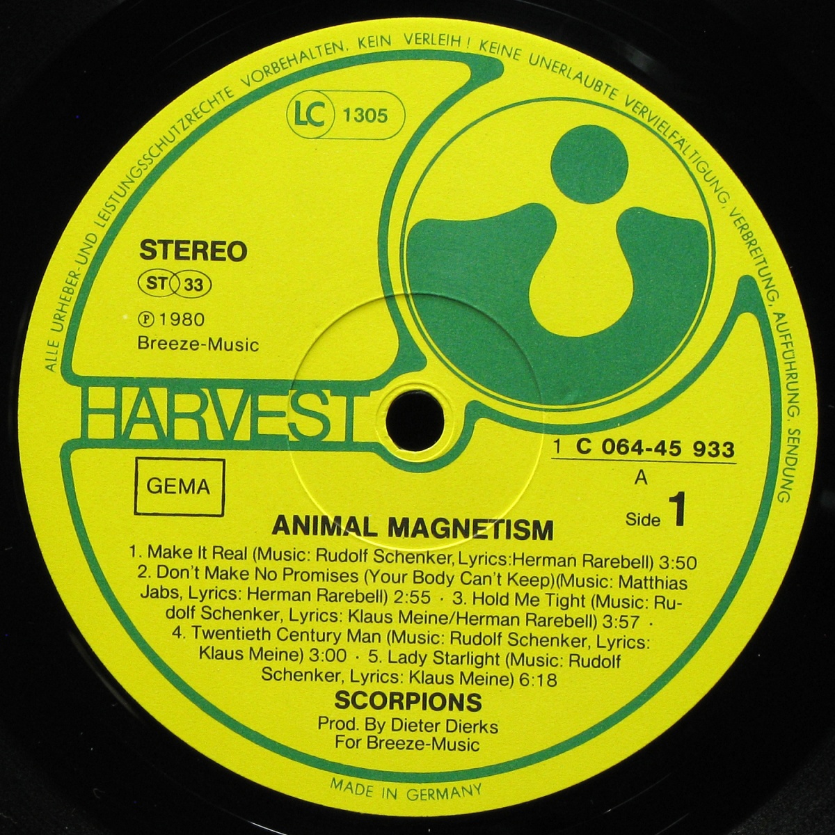 LP Scorpions — Animal Magnetism фото 3