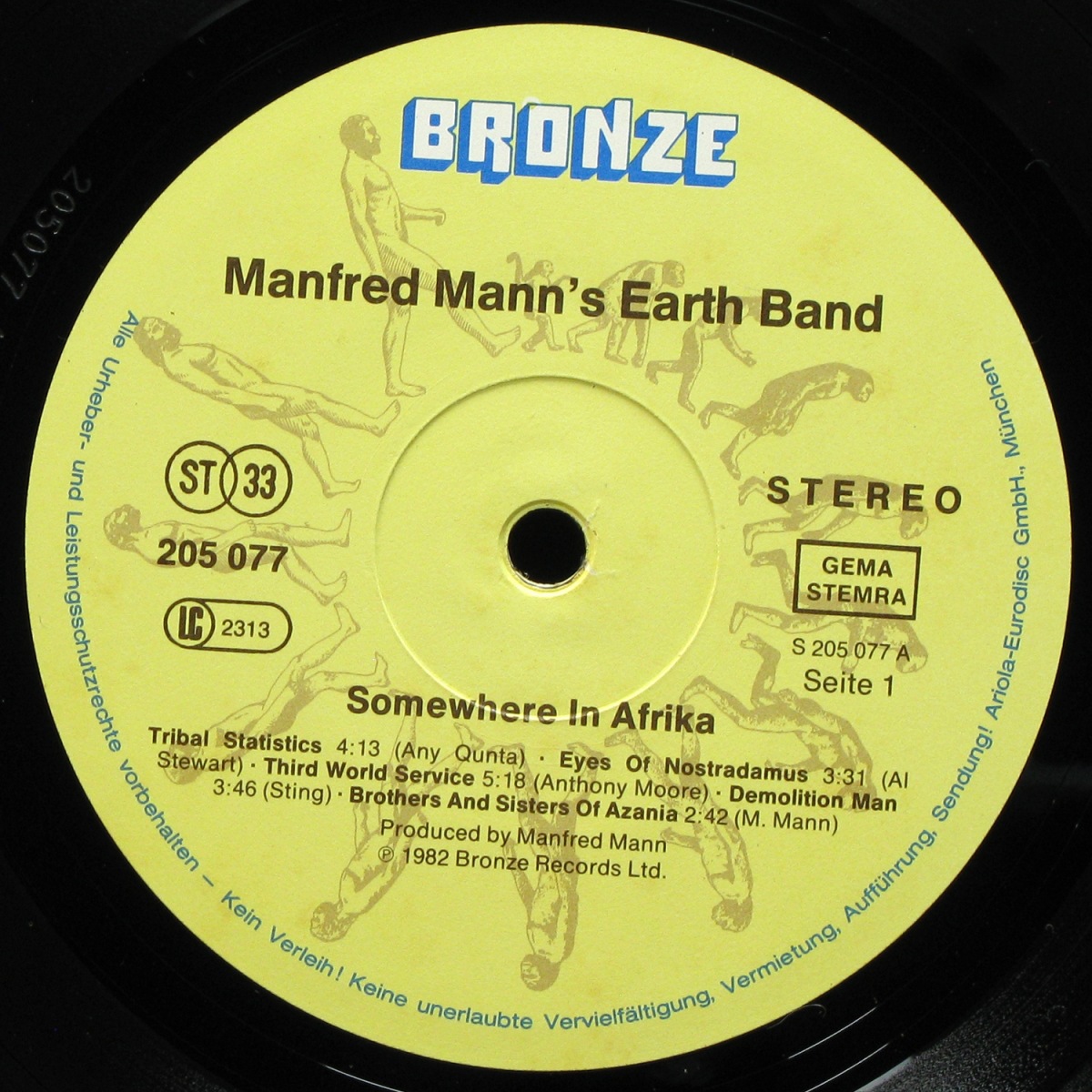 LP Manfred Mann's Earth Band — Somewhere In Afrika фото 3