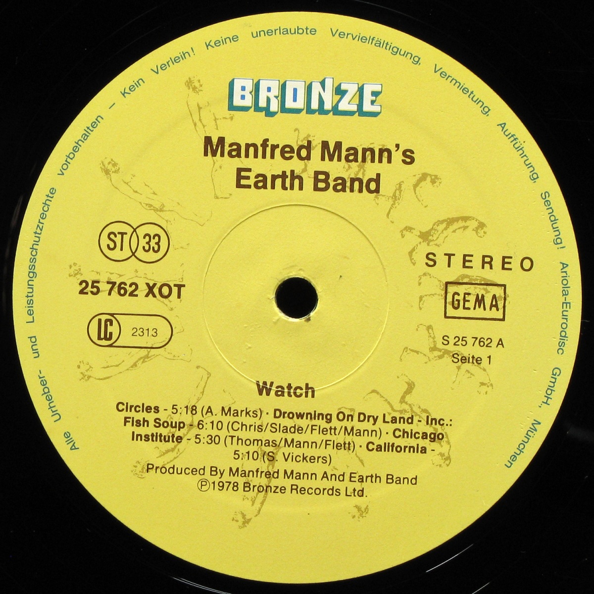 LP Manfred Mann's Earth Band — Watch фото 2