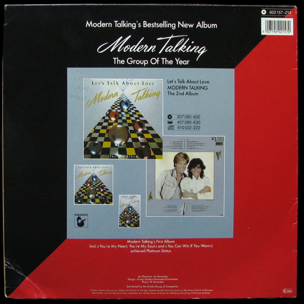 LP Modern Talking — Brother Louie (maxi) фото 2