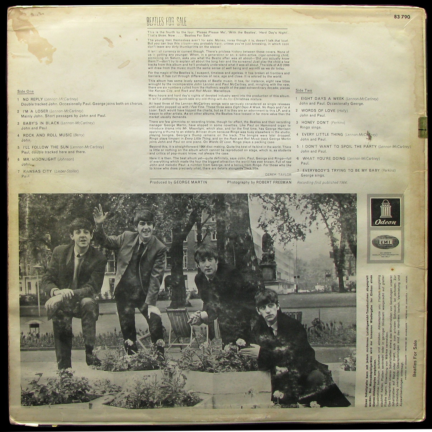 LP Beatles — Beatles For Sale фото 2