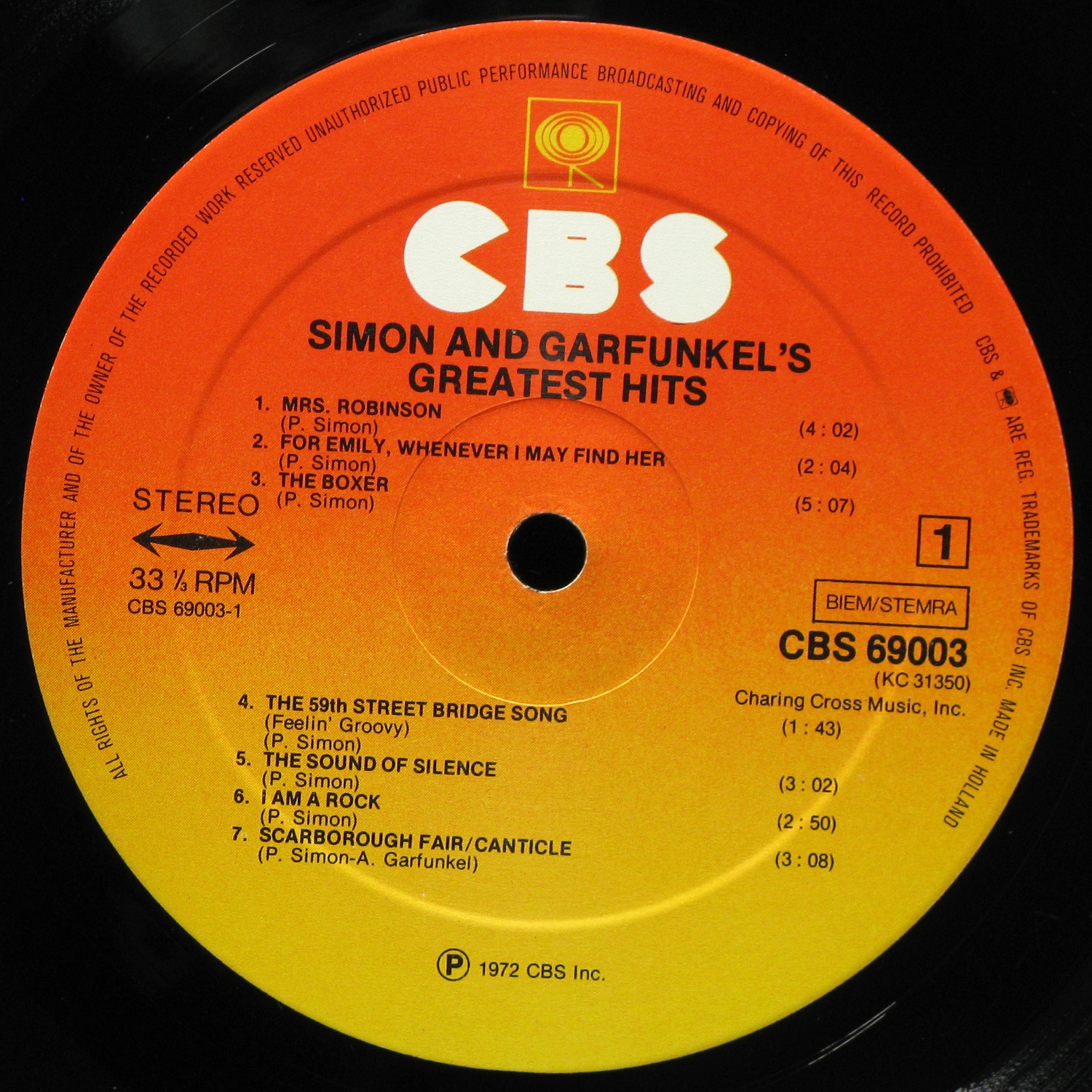 LP Simon & Garfunkel — Simon And Garfunkel's Greatest Hits фото 2