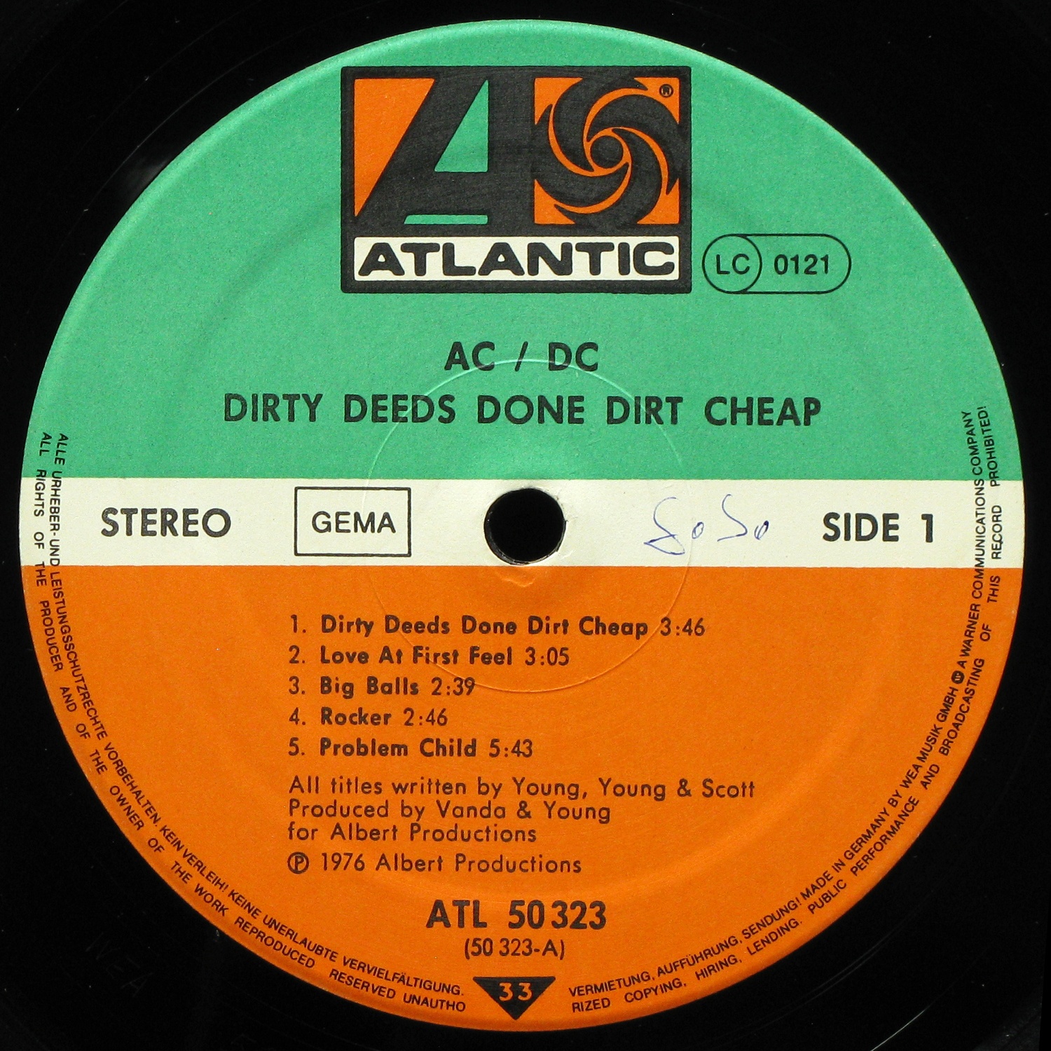 LP AC/DC — Dirty Deeds Done Dirt Cheap фото 2