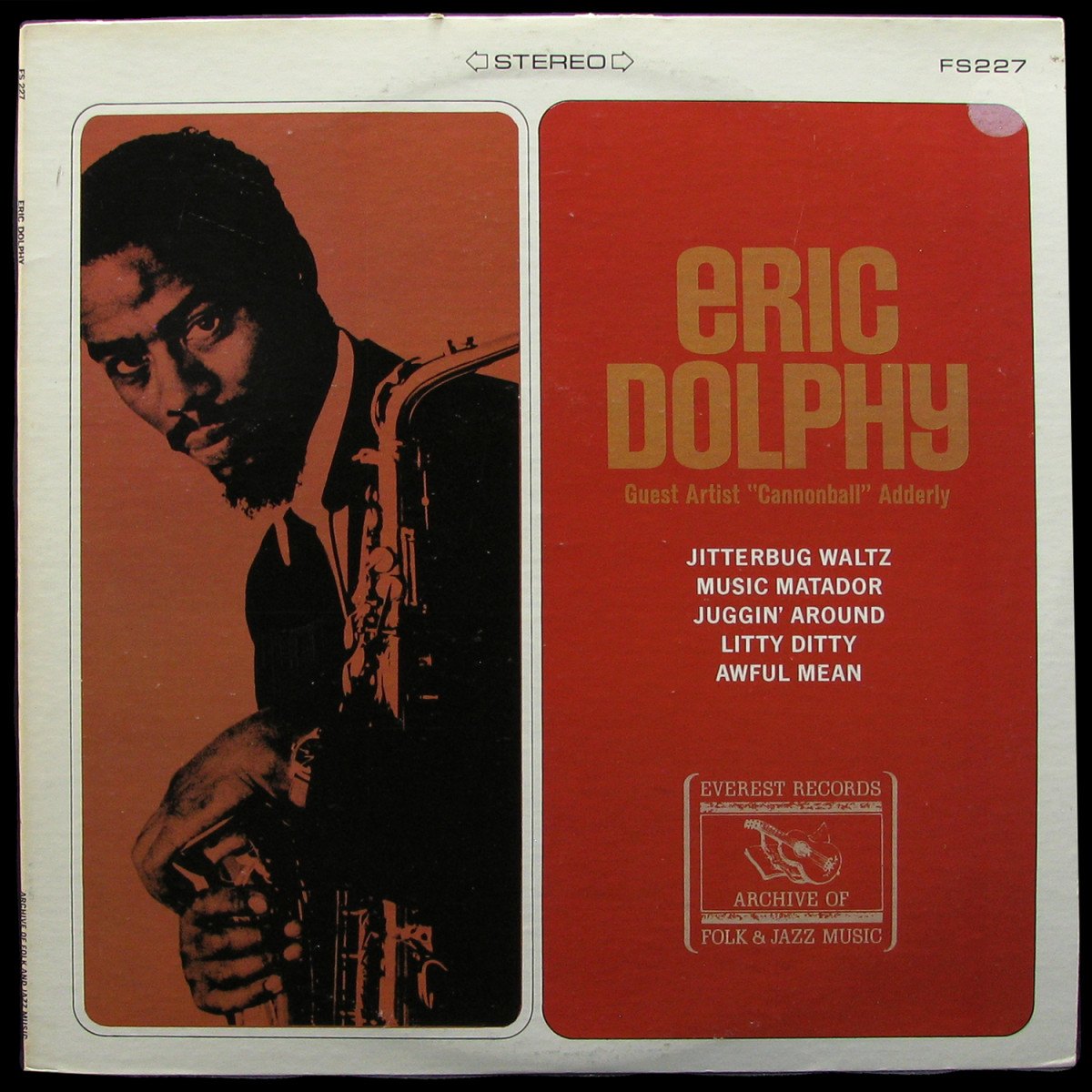 LP Eric Dolphy — Guest Artist 'Cannonball' Adderly' фото