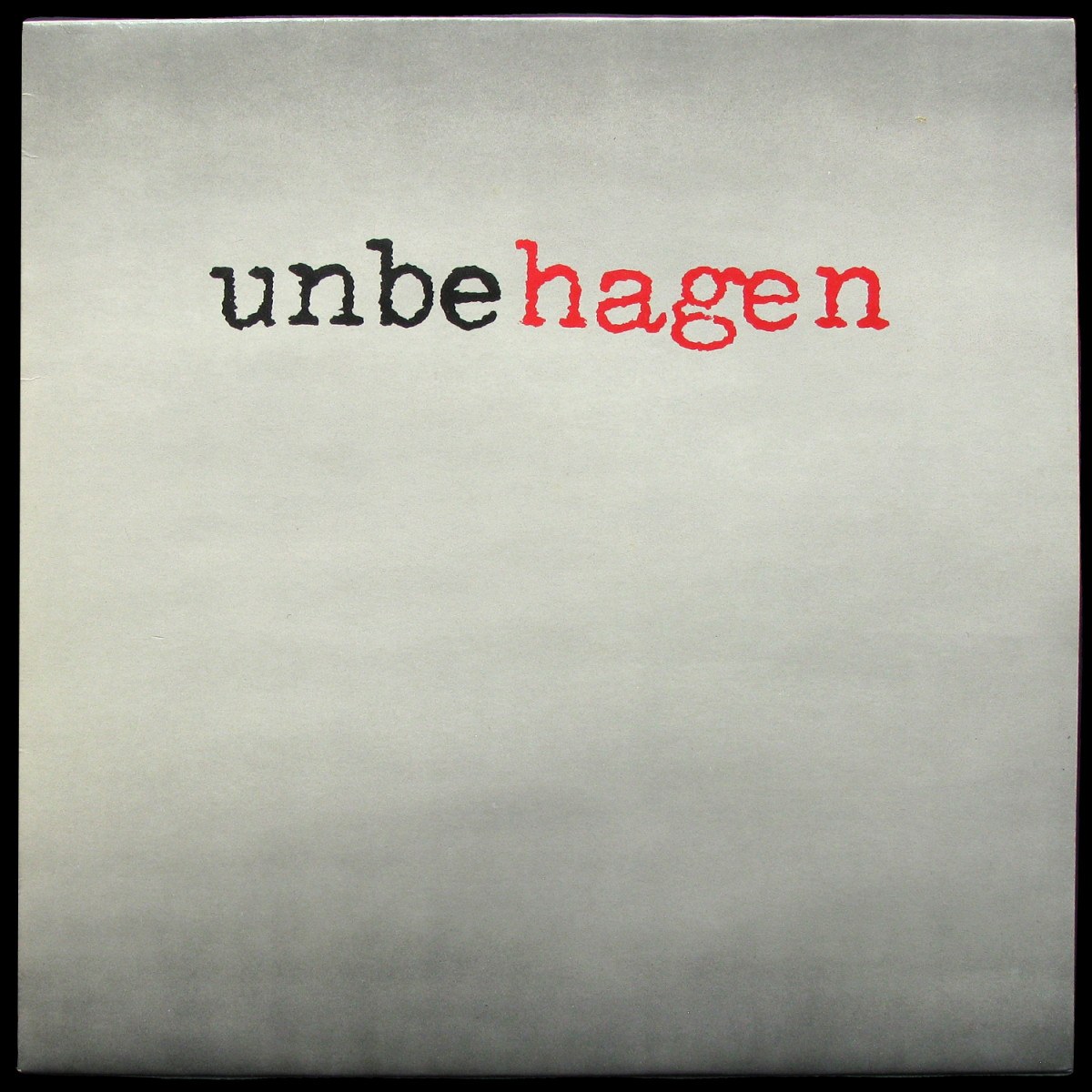 LP Nina Hagen — Unbehagen фото