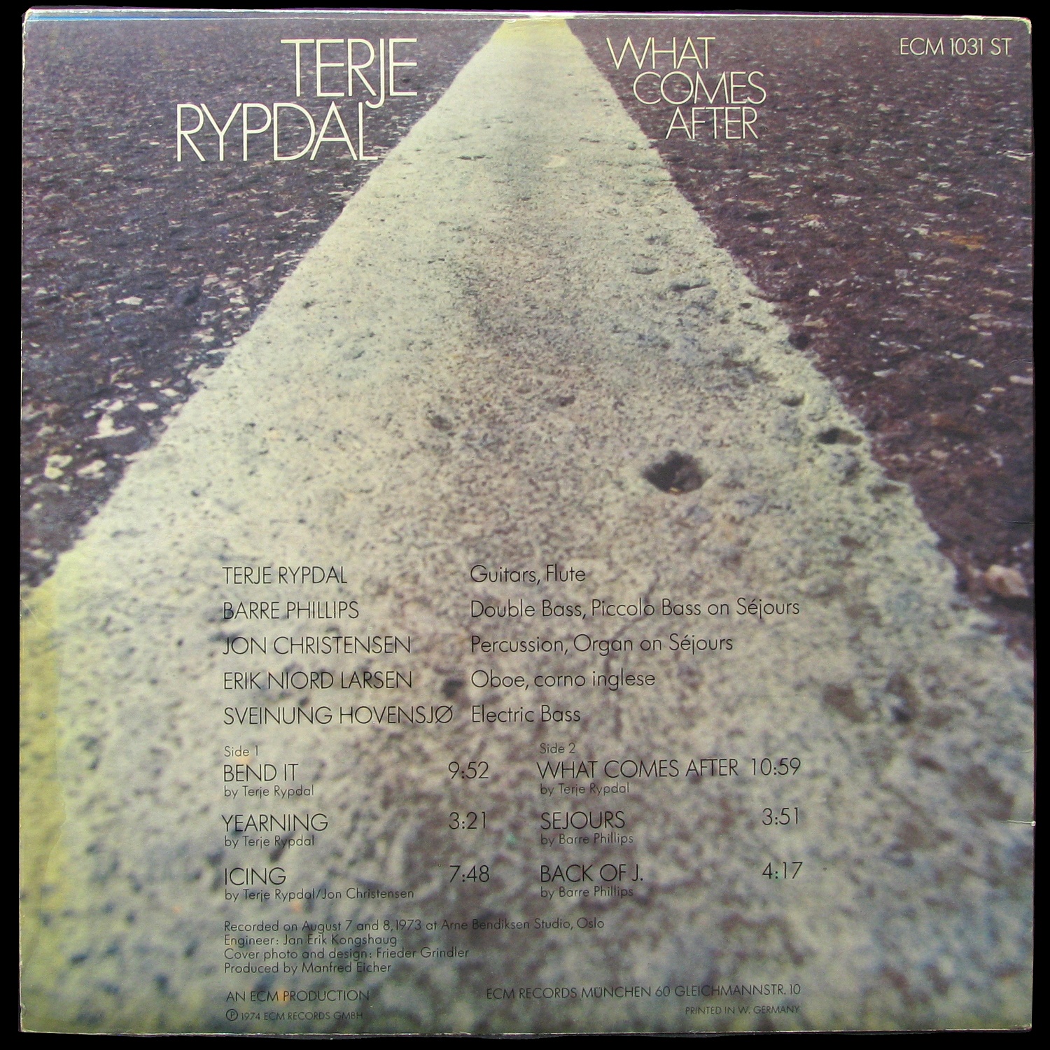 LP Terje Rypdal — What Comes After фото 2