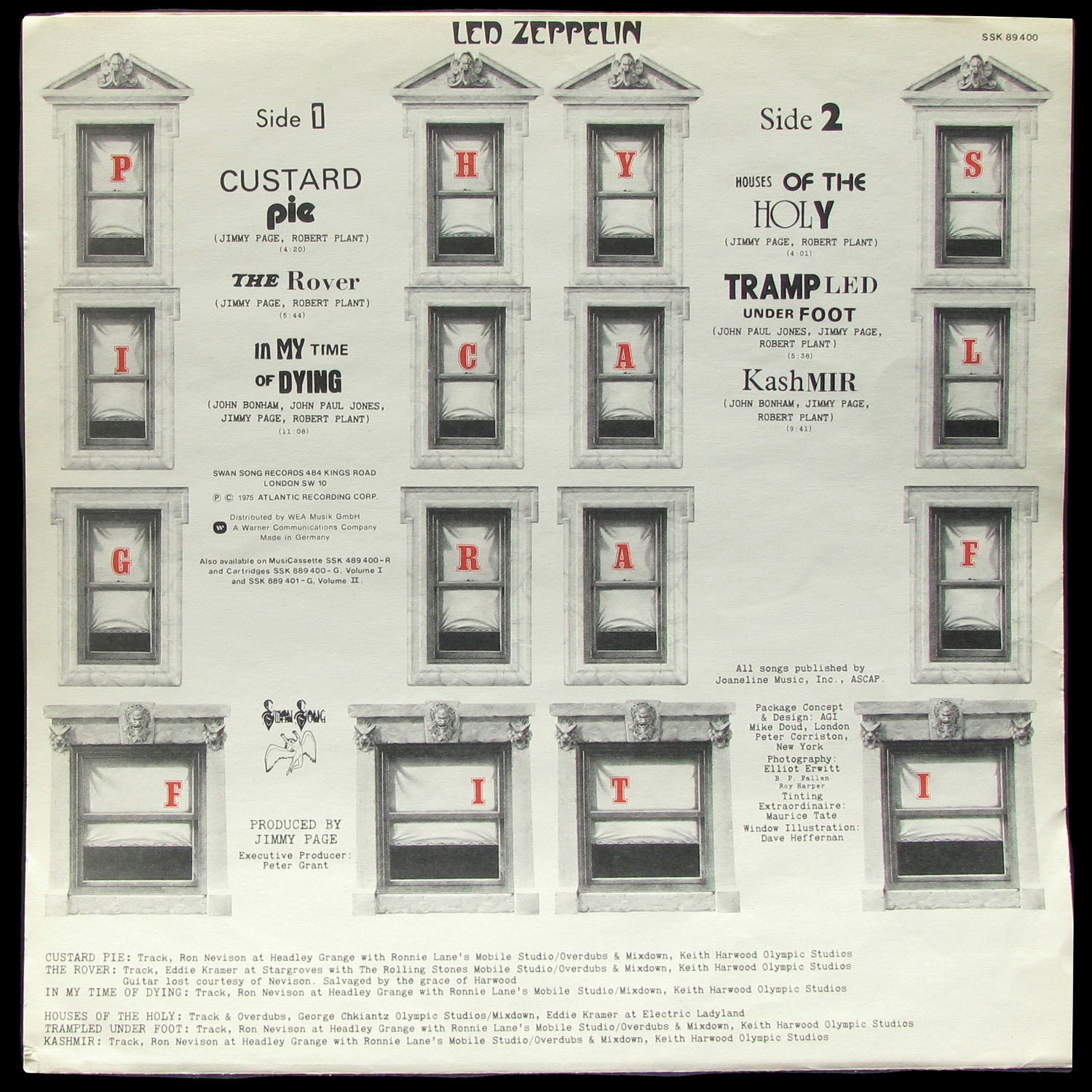 LP Led Zeppelin — Physical Graffiti (2LP) фото 5