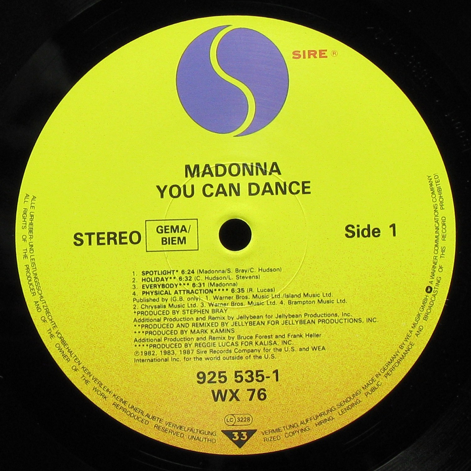 LP Madonna — You Can Dance (+ obi) фото 2