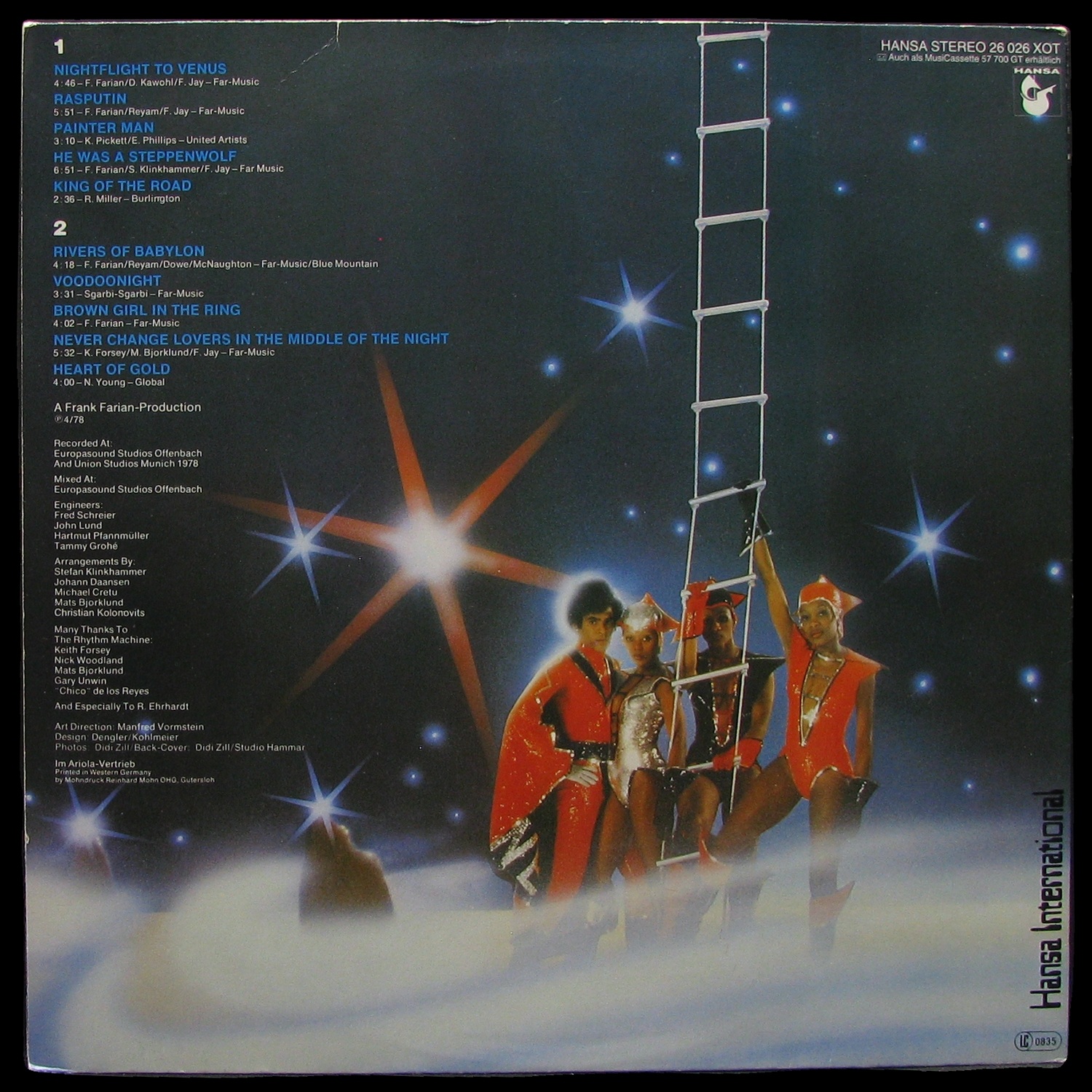 LP Boney M — Nightflight To Venus (+ postcards, club edition) фото 3