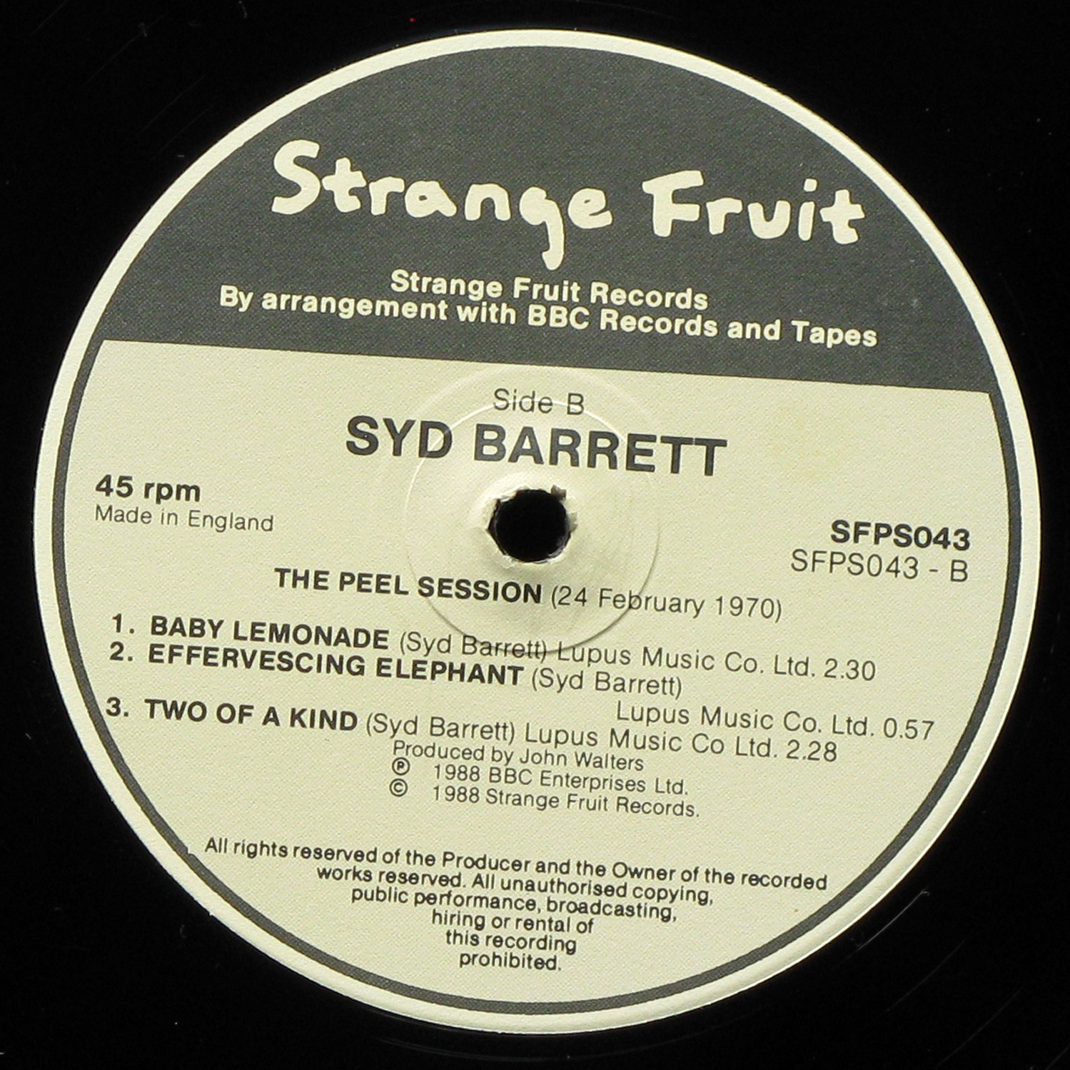 LP Syd Barrett — Peel Sessions (maxi) фото 2