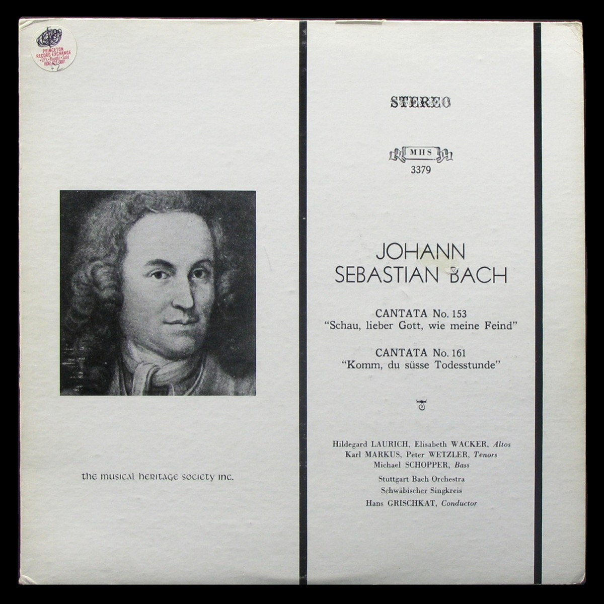 LP Hans Grischkat — Bach: Cantata No. 153 / Cantata No. 161 фото