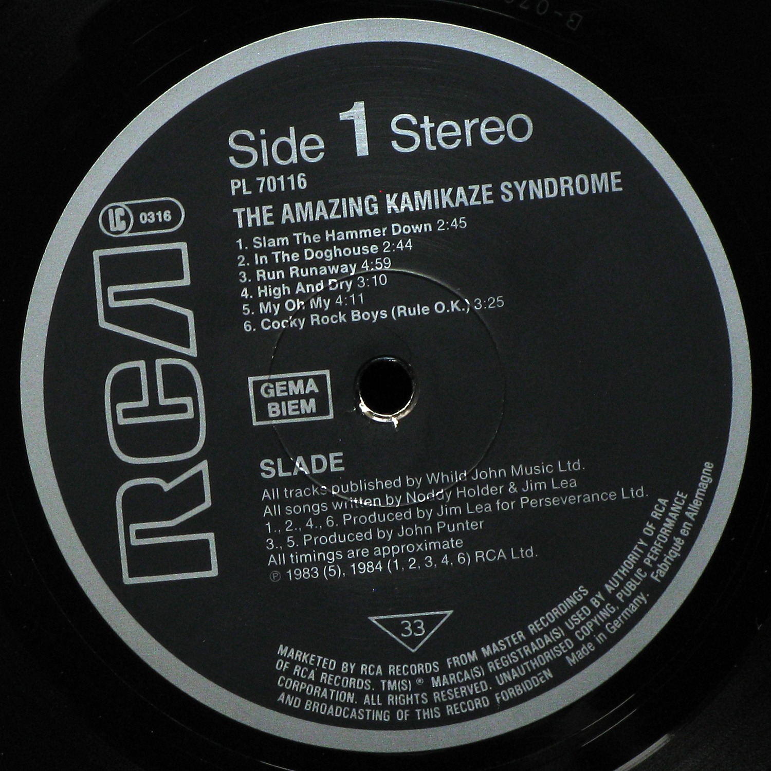 LP Slade — Amazing Kamikaze Syndrome фото 2