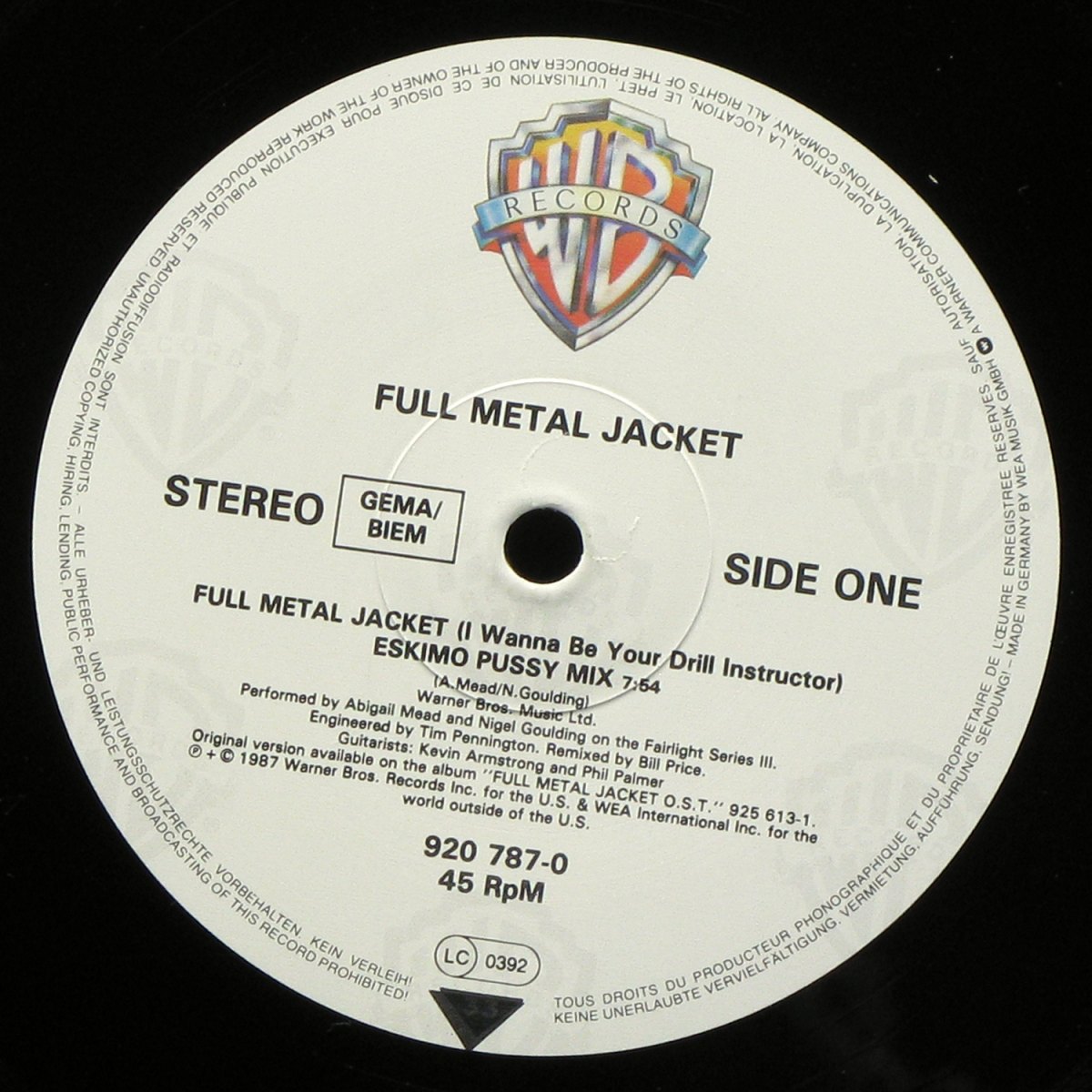 LP Abigail Mead — Stanley Kubrick's Full Metal Jacket (maxi) фото 2