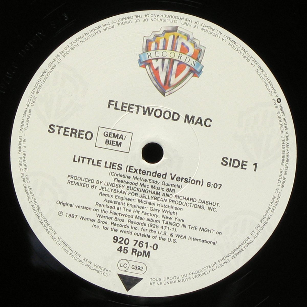 LP Fleetwood Mac — Little Lies (Extended Version) (maxi) фото 2