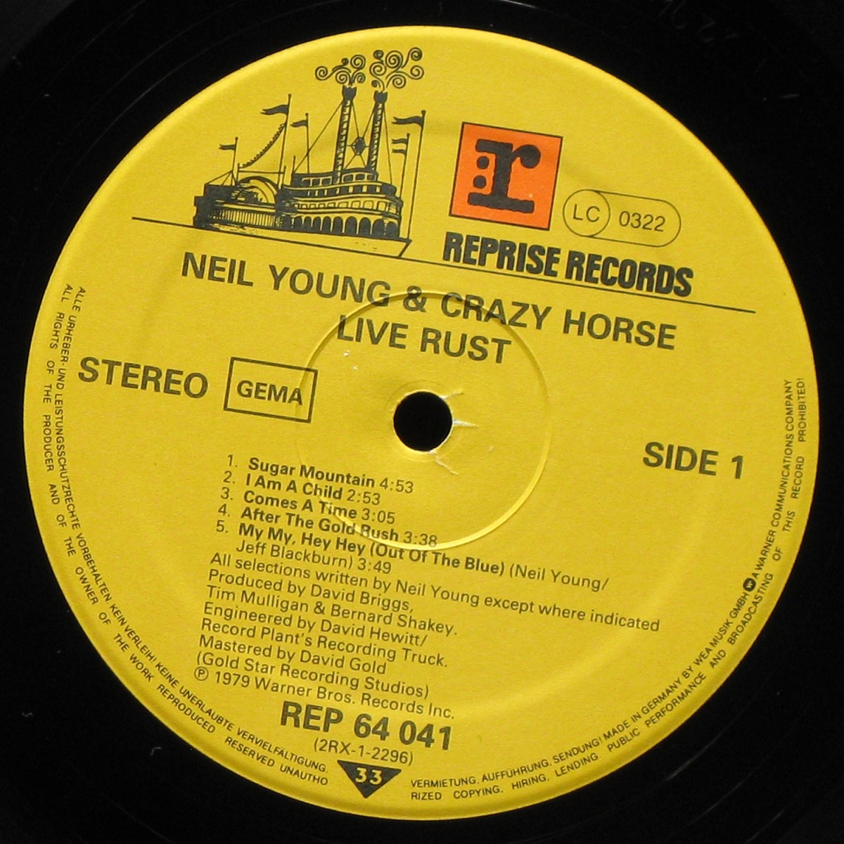 LP Neil Young / Crazy Horse — Live Rust (2LP) фото 2