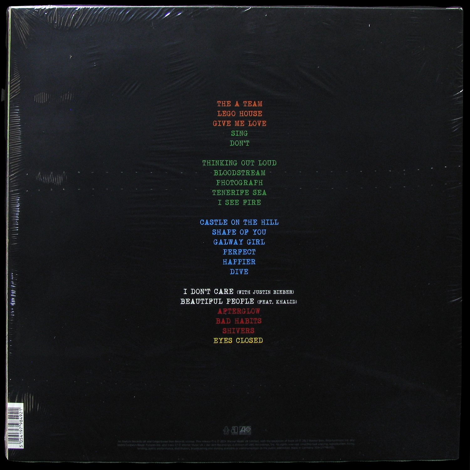 LP Ed Sheeran — +-=÷× (Tour Collection) (2LP,  coloured vinyl) фото 2