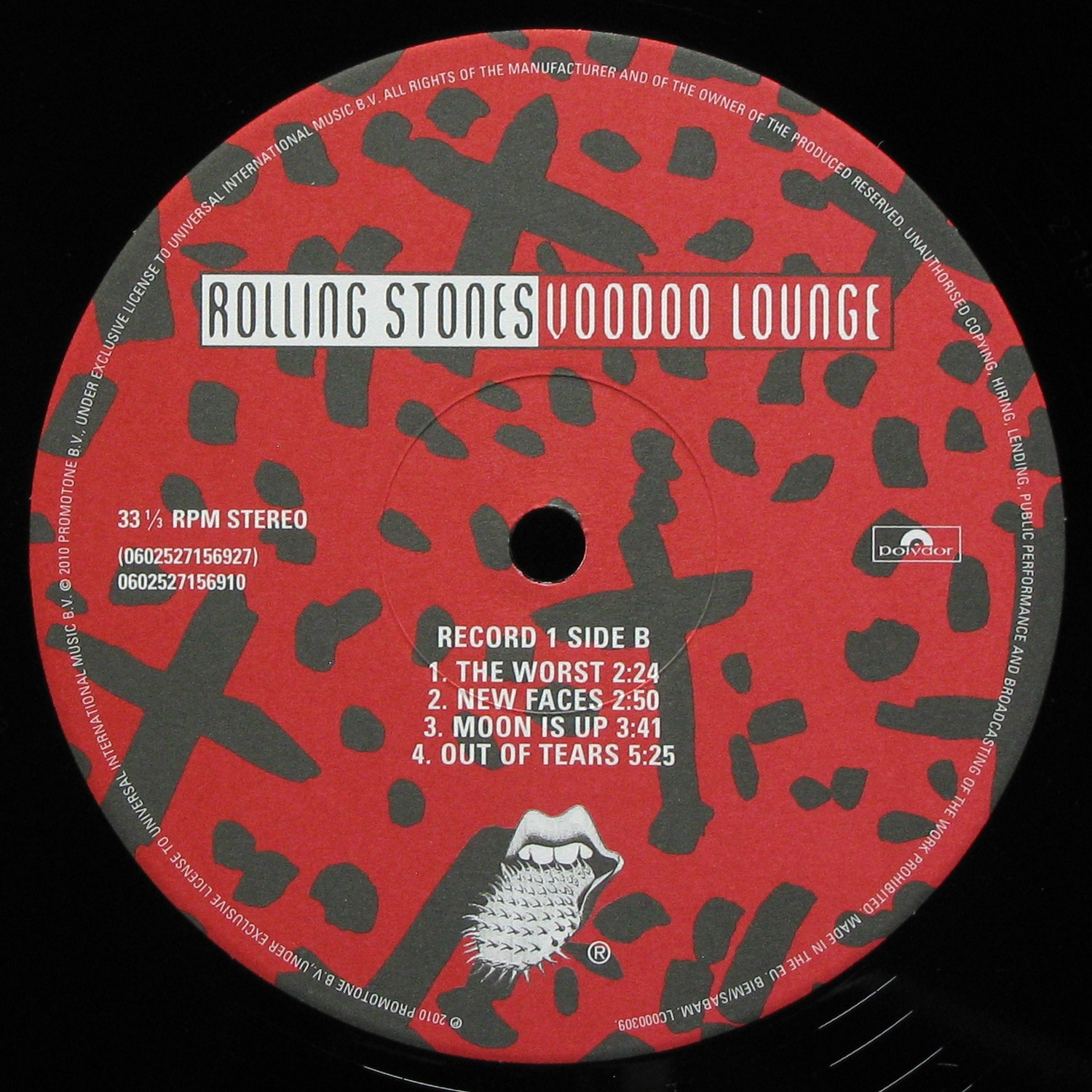 LP Rolling Stones — Voodoo Lounge (2LP) фото 12