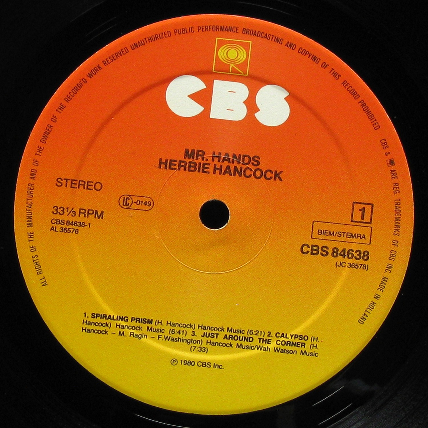 LP Herbie Hancock — Mr. Hands фото 2