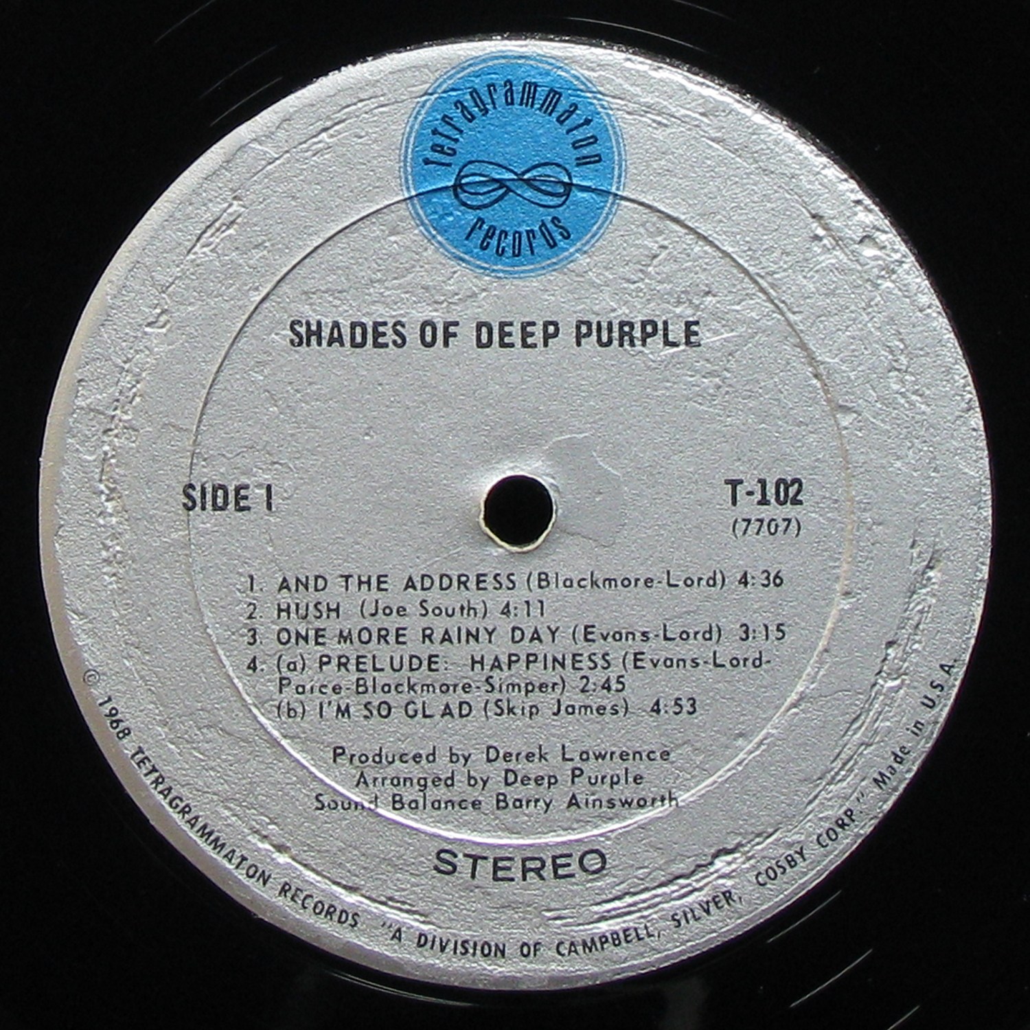 LP Deep Purple — Shades Of Deep Purple фото 3