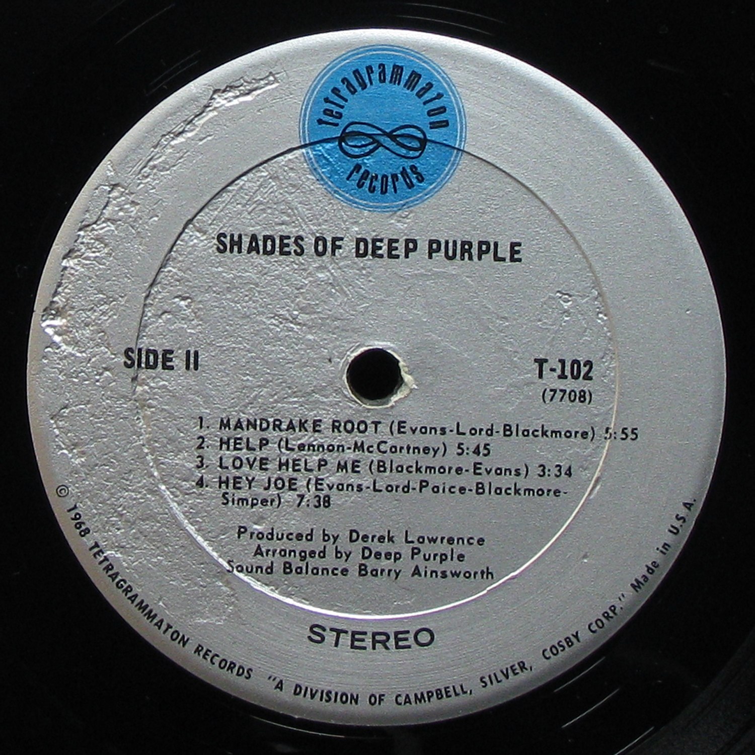 LP Deep Purple — Shades Of Deep Purple фото 4