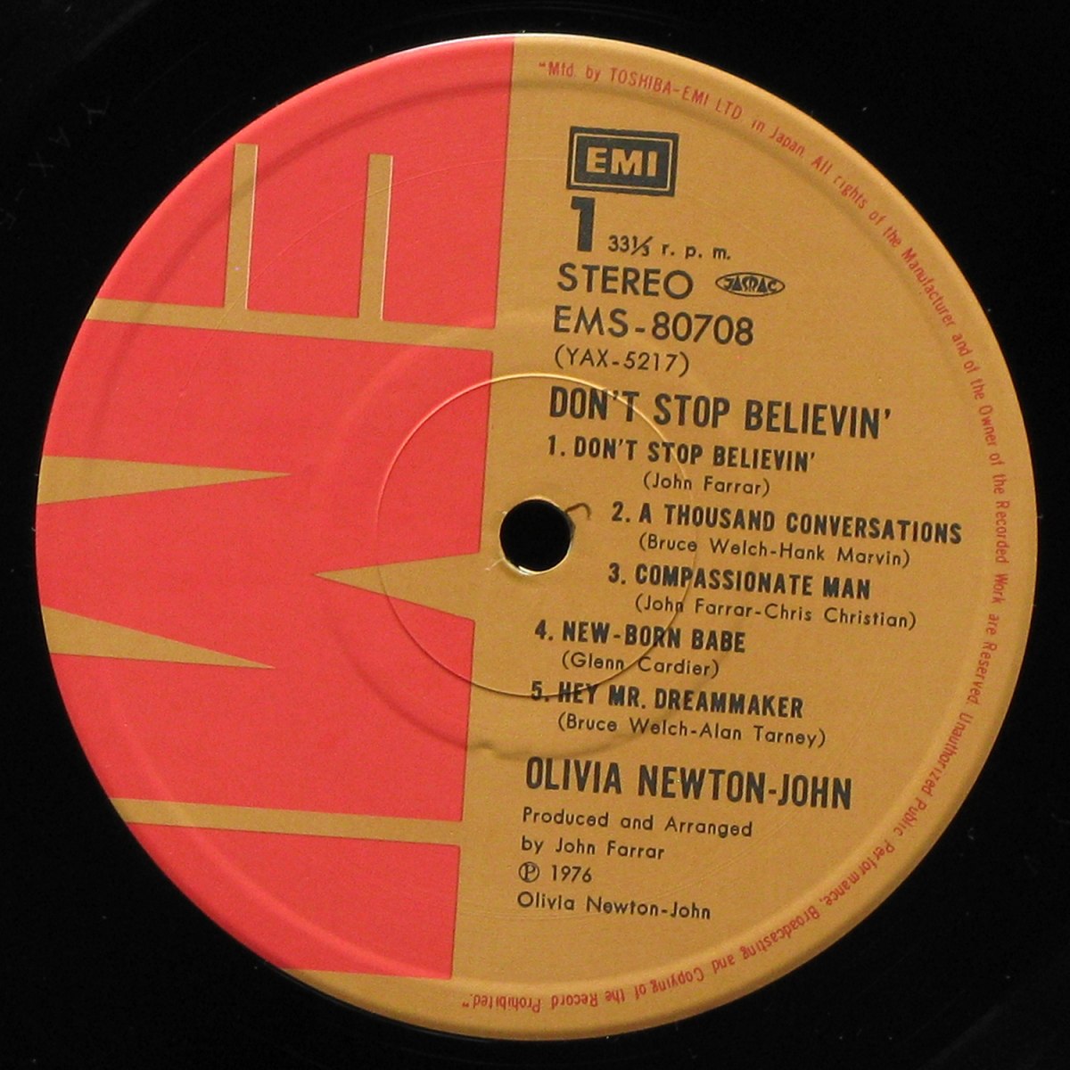 LP Olivia Newton-John — Don't Stop Believin' (+ obi) фото 2