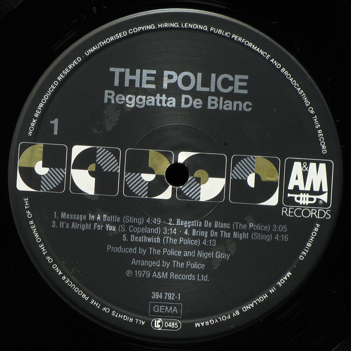 LP Police — Reggatta De Blanc фото 2