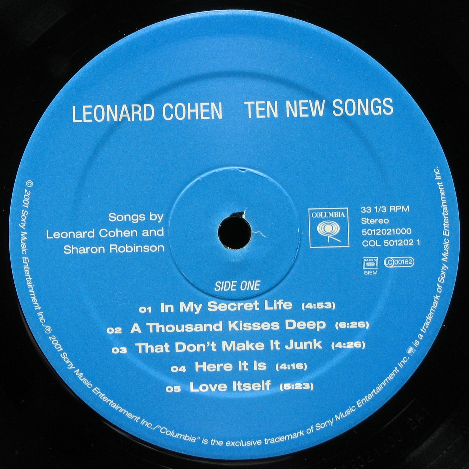 LP Leonard Cohen — Ten New Songs фото 2