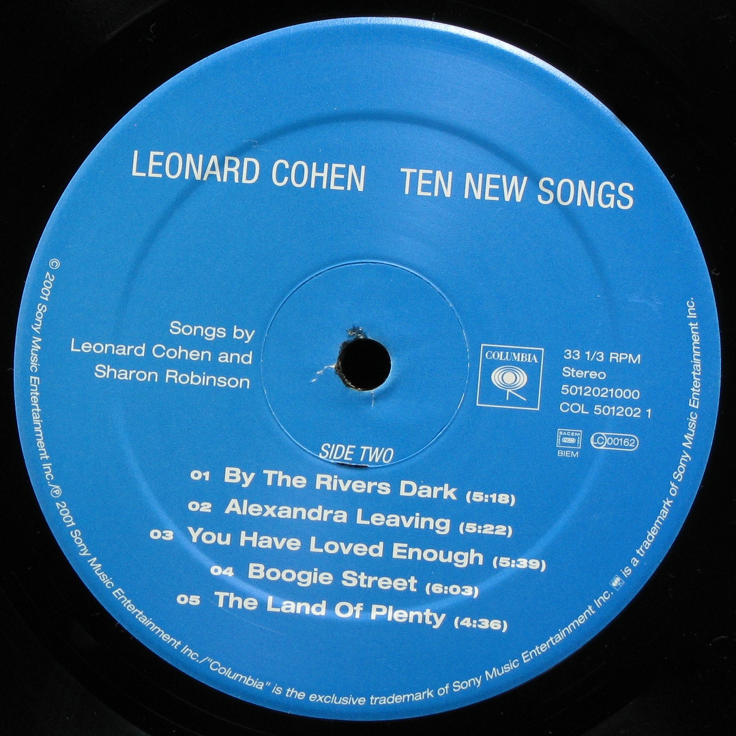 LP Leonard Cohen — Ten New Songs фото 3