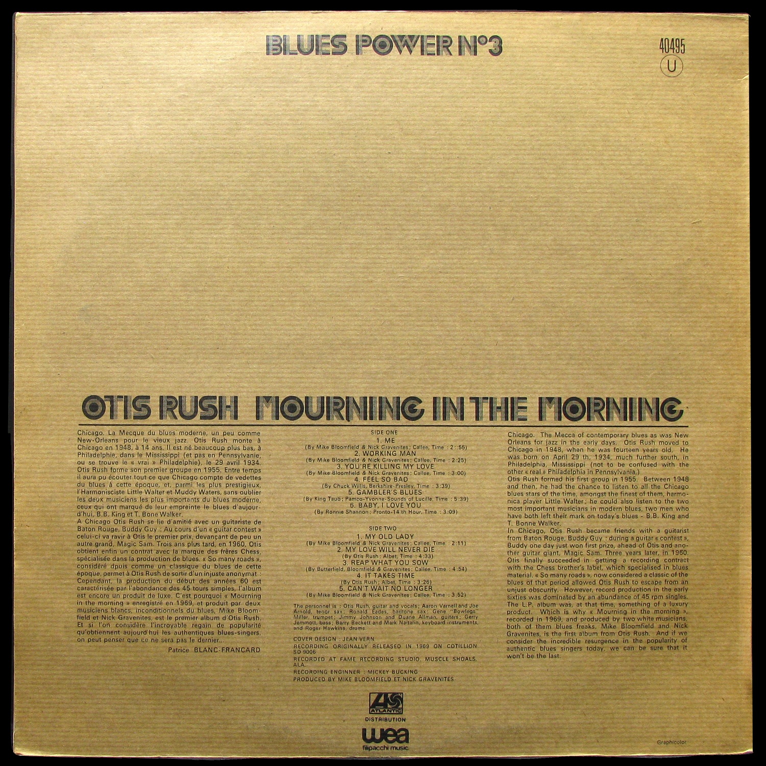 LP Otis Rush — Mourning In The Morning фото 3