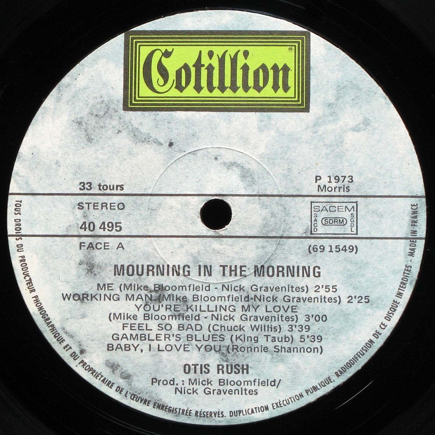 LP Otis Rush — Mourning In The Morning фото 2