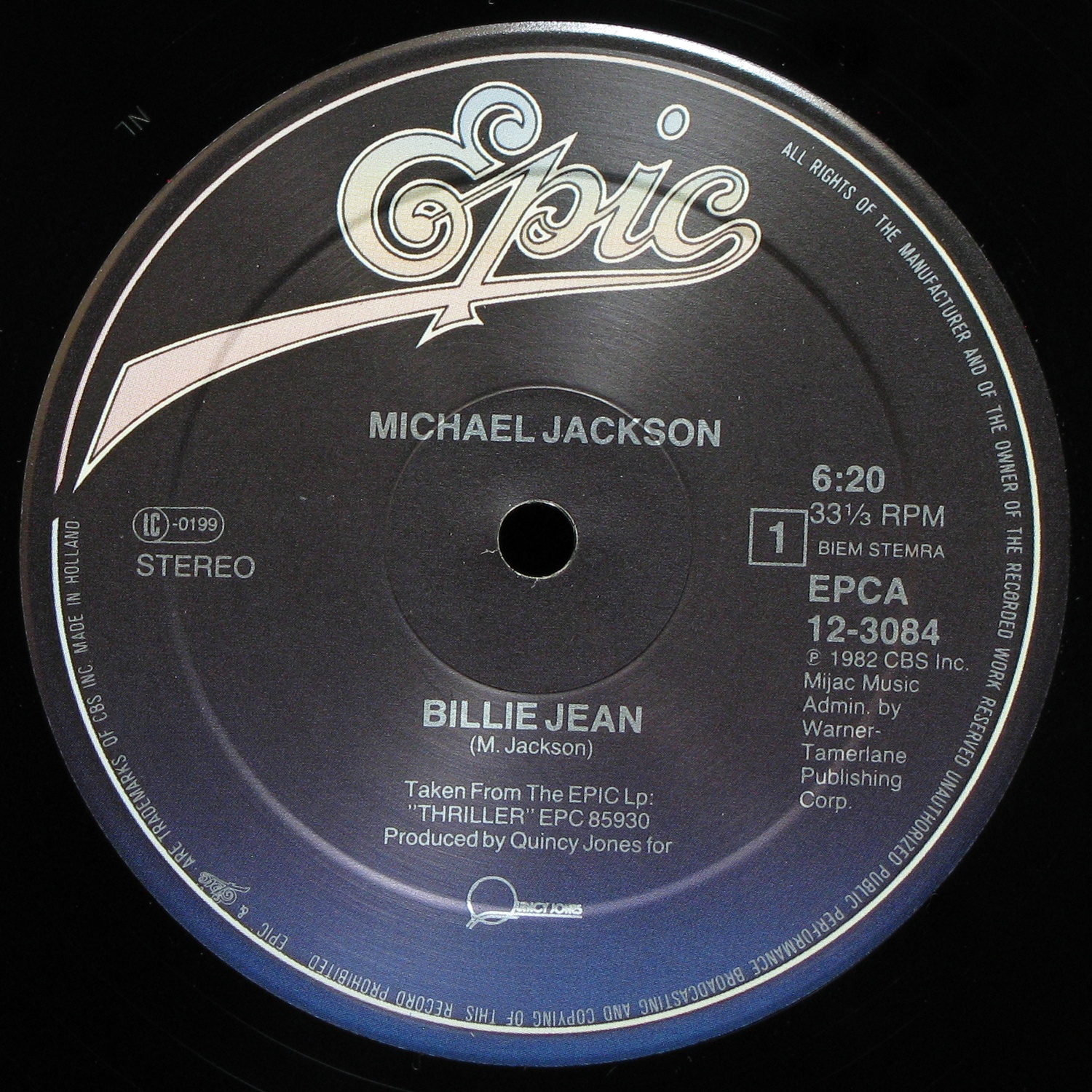 LP Michael Jackson — Billie Jean (maxi) фото 2