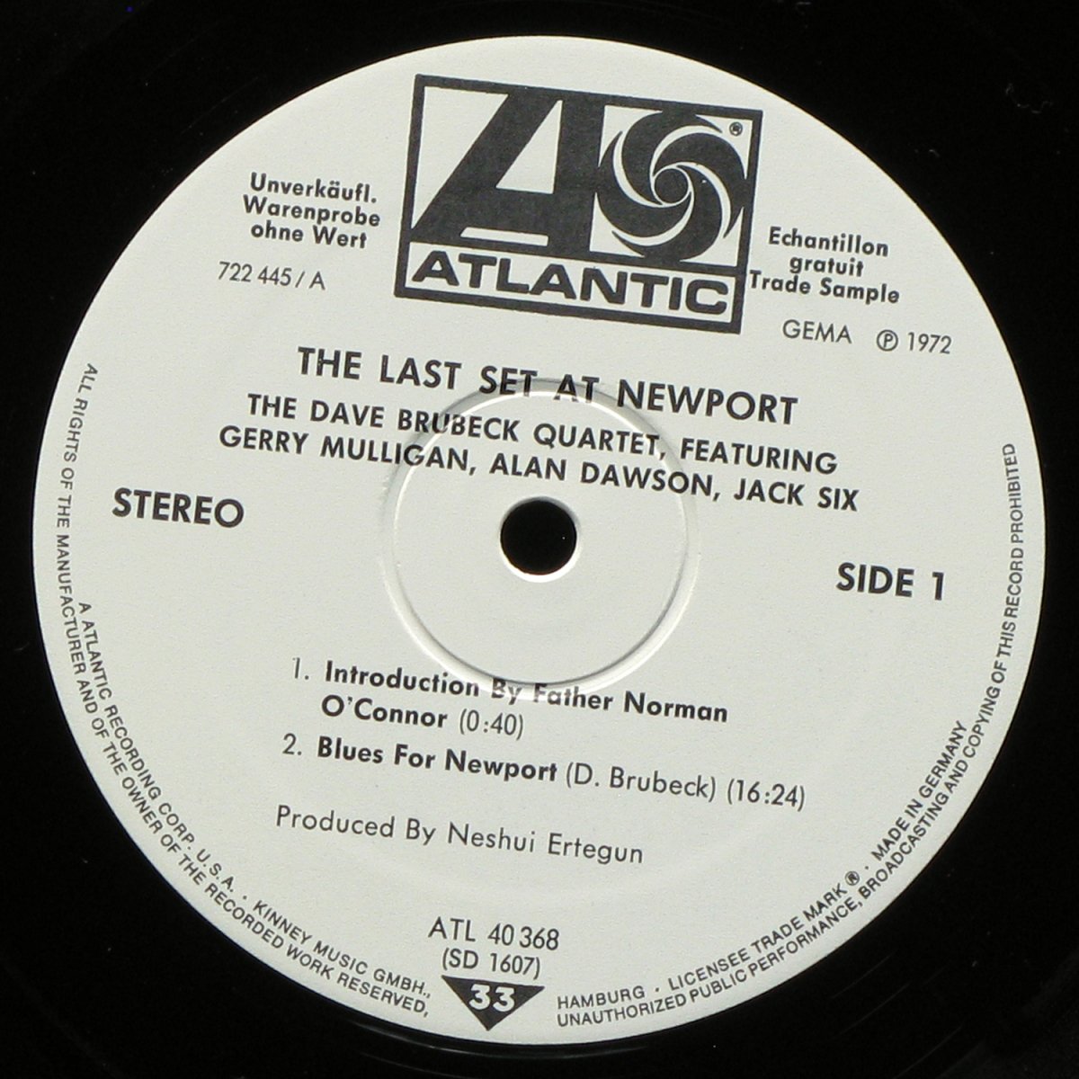 LP Dave Brubeck — Last Set At Newport фото 2