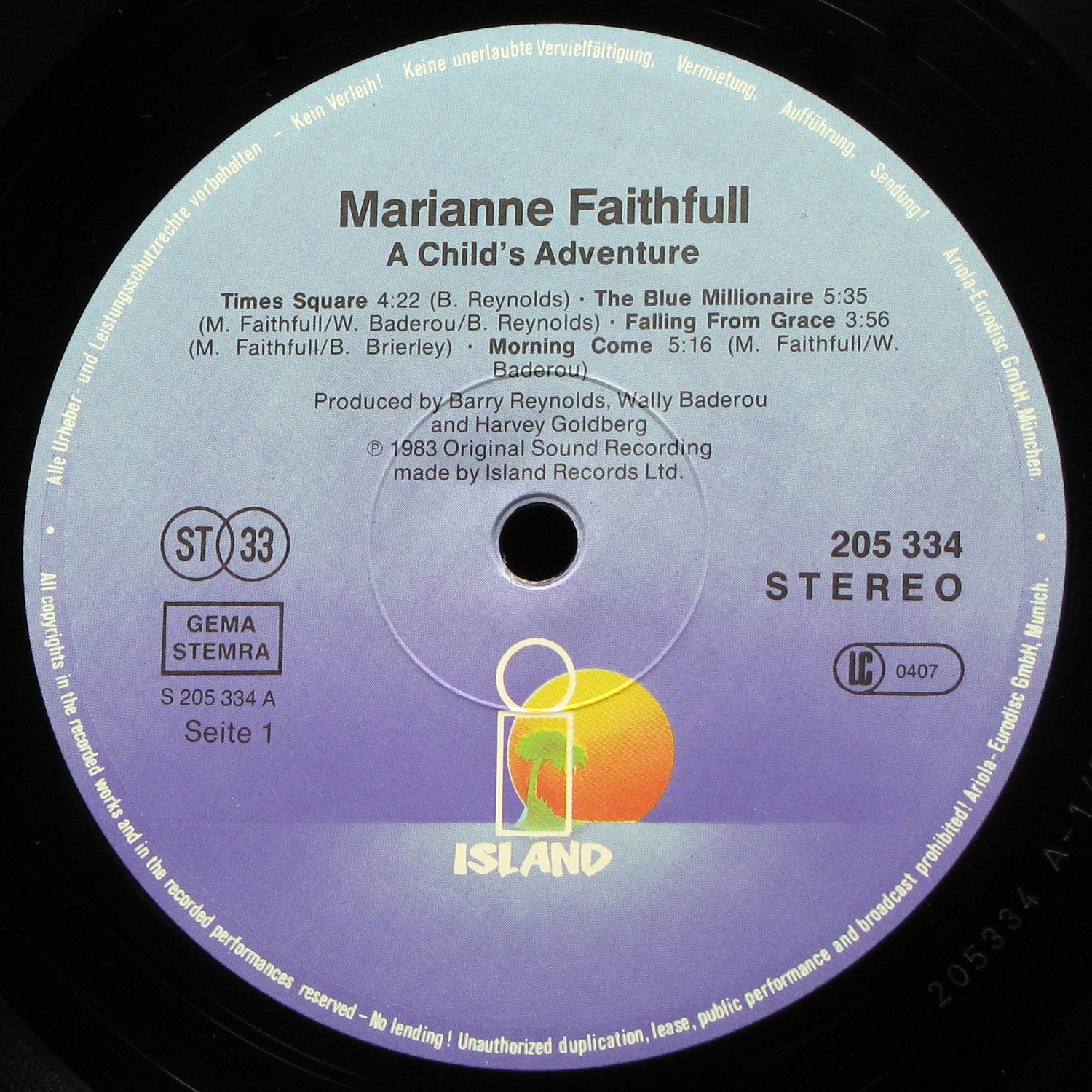 LP Marianne Faithfull — A Child's Adventure фото 2