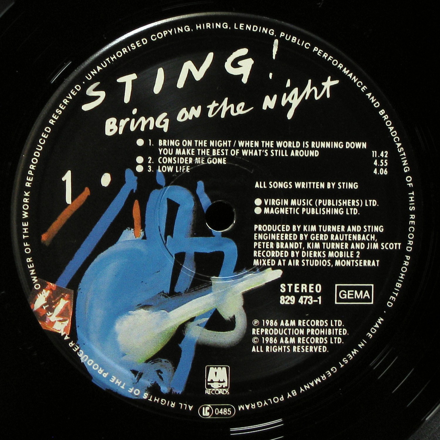 LP Sting — Bring On The Night (2LP) фото 2