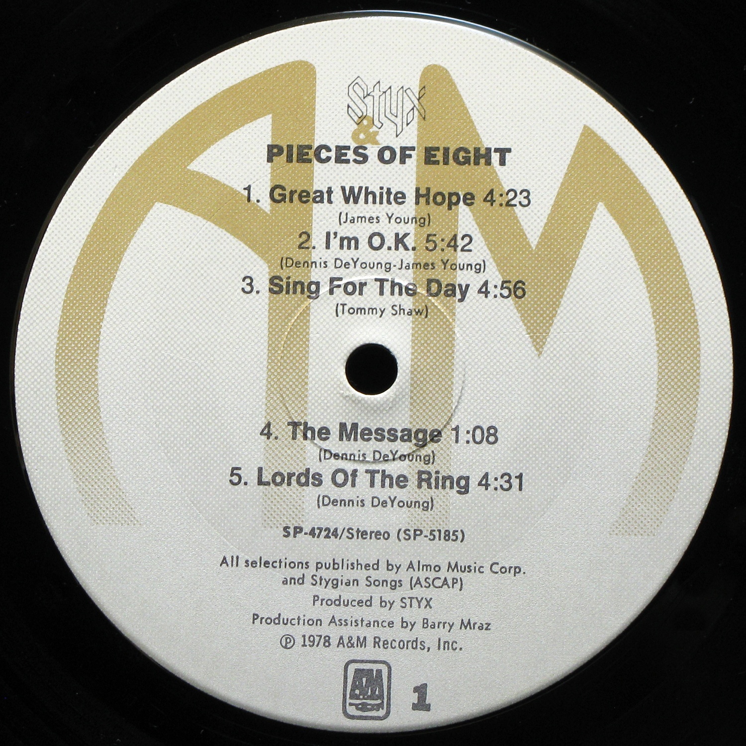 LP Styx — Pieces Of Eight фото 2