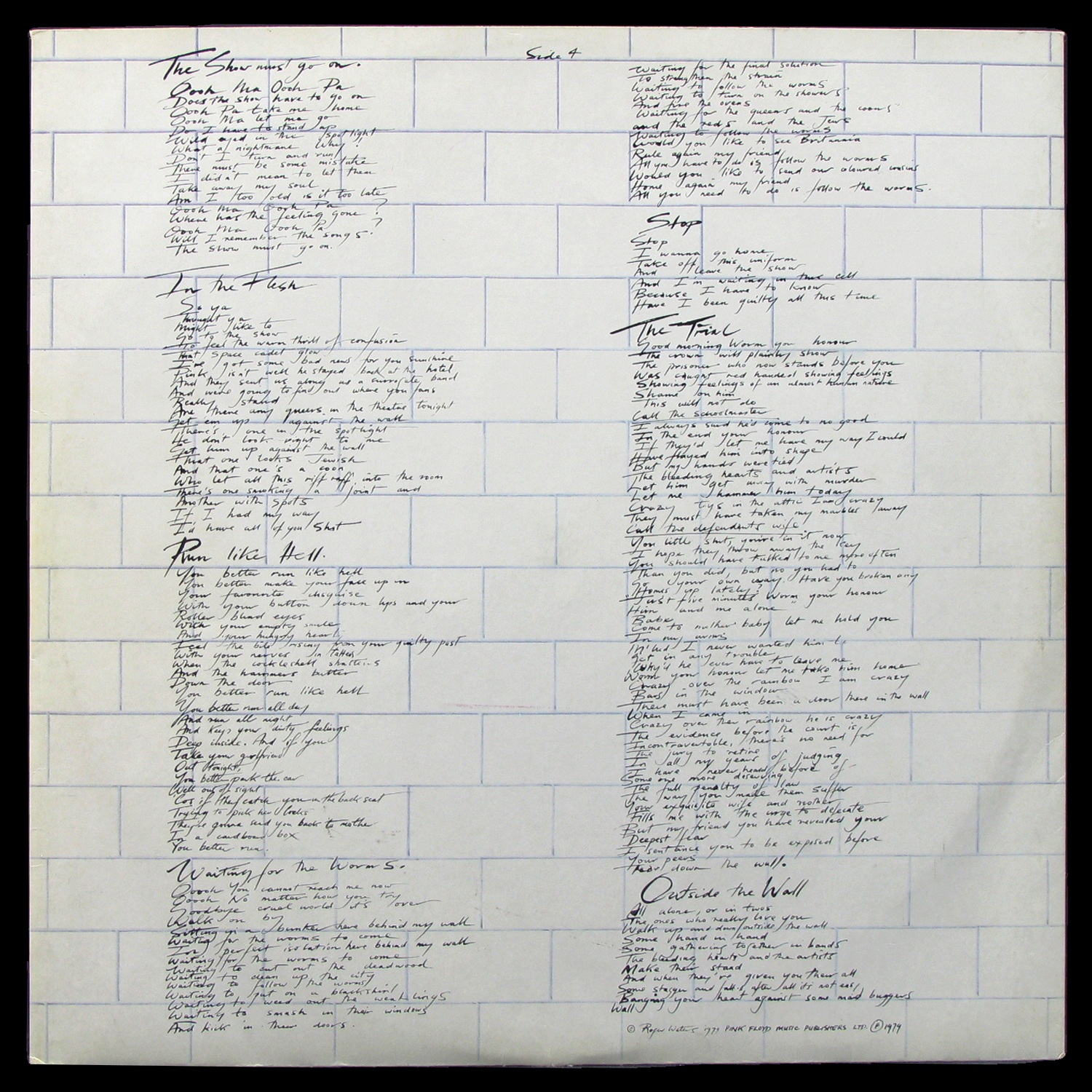 LP Pink Floyd — Wall (2LP) фото 2