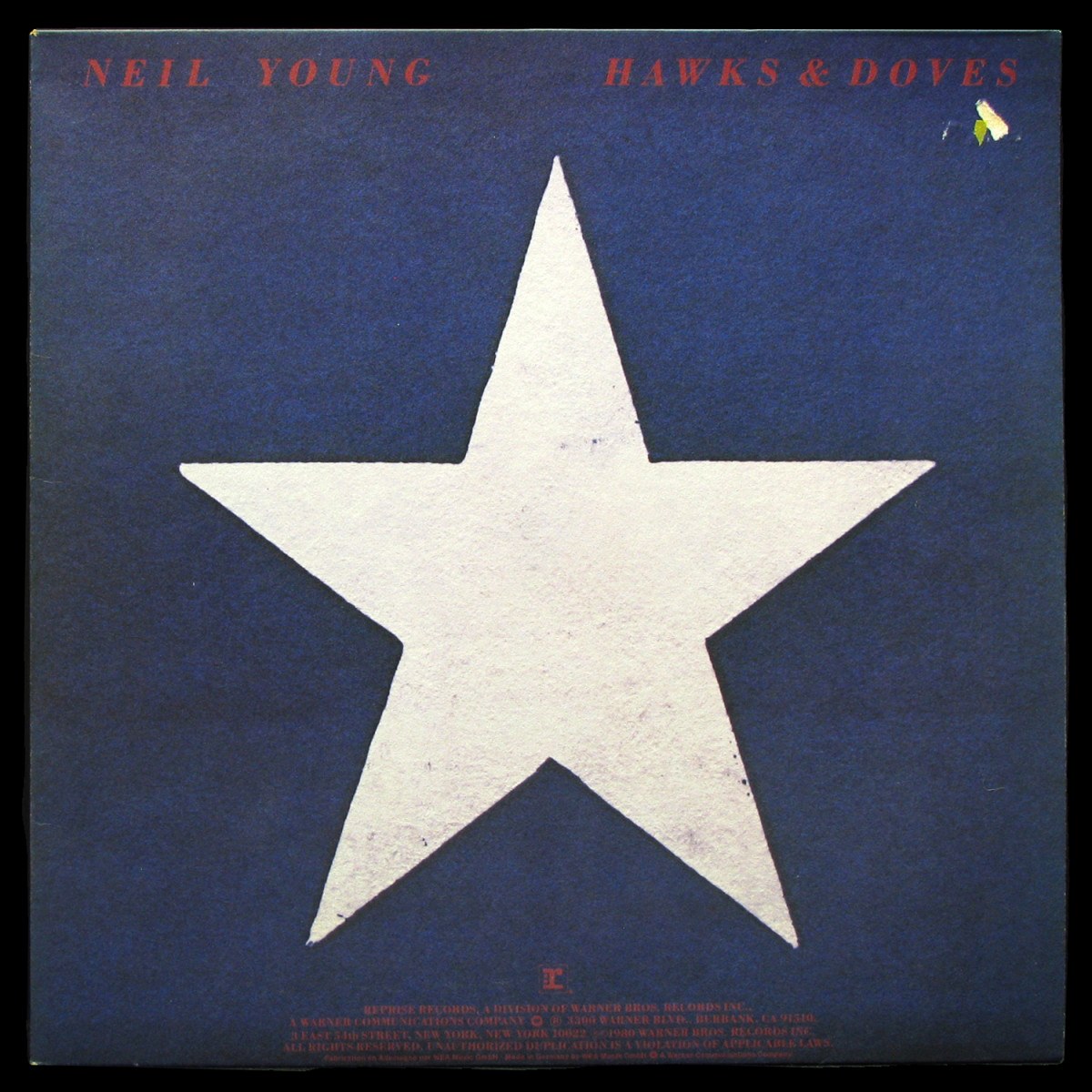 LP Neil Young — Hawks & Doves фото