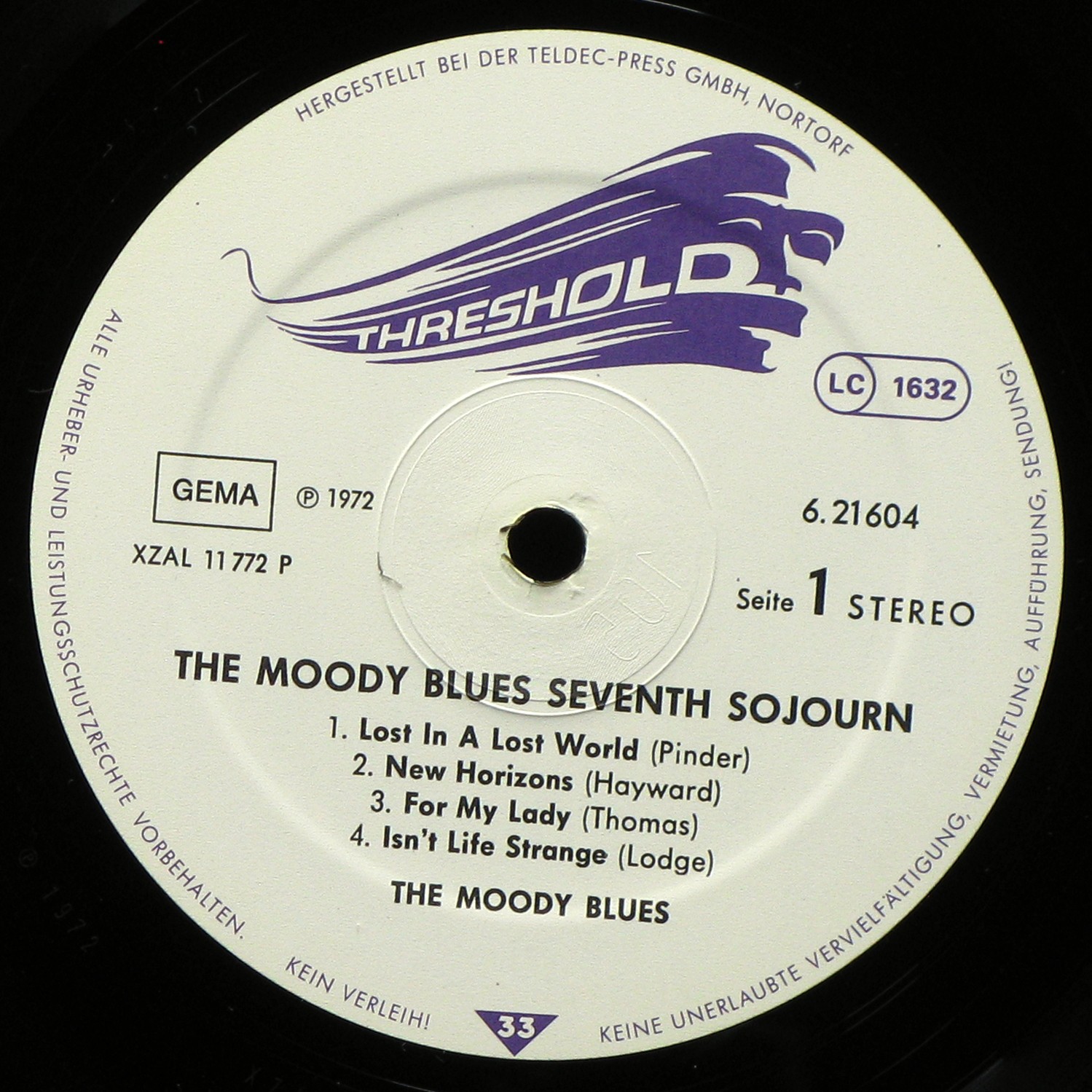 LP Moody Blues — Seventh Sojourn фото 2